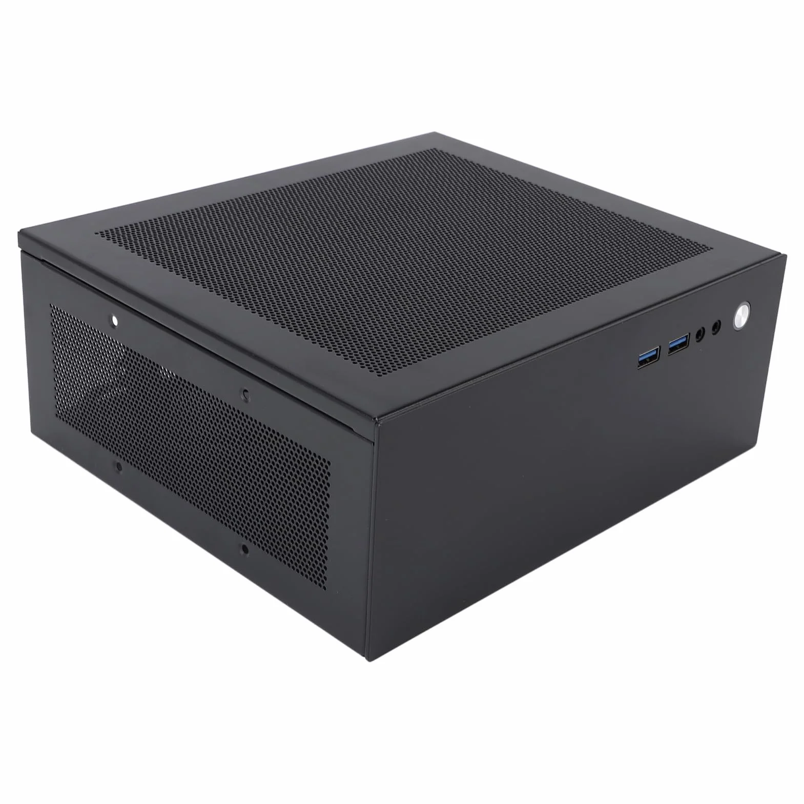 Alomejor Obudowa Komputera do Gier z płytą główną ITX, Obudowa Komputera USB 3.0 z Doskonałym Odprowadzaniem Ciepła w Obudowie Typu Tower, Stal Walcowana na Zimno, długość GPU 180 Mm, Obsługa