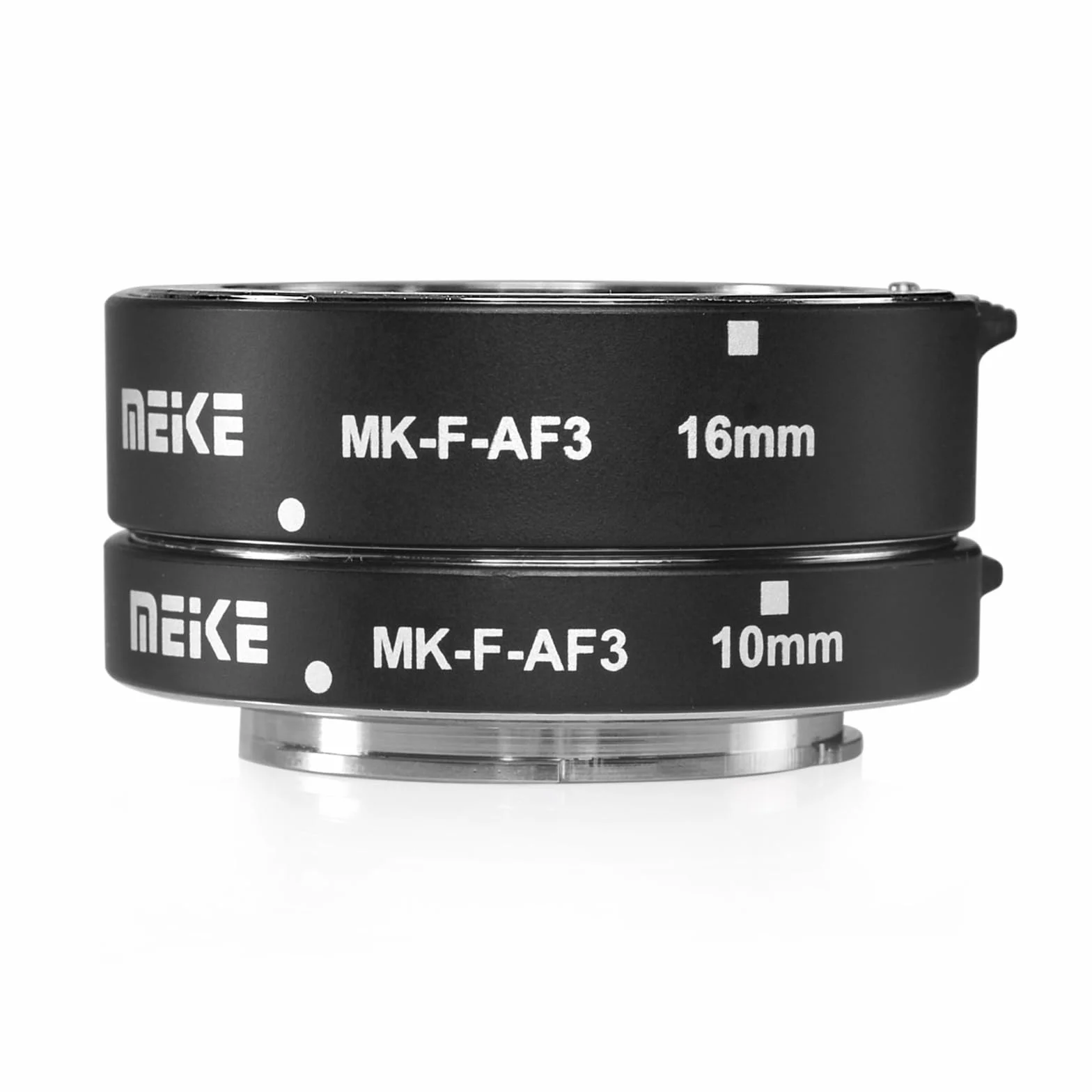 Meike MK-F-AF3 metalowa rura przedłużająca autofokus do aparatu Fujifilm bezlusterkowe X-T1, X-T2, X-T3, X-T10, X-T20, X-T30, X-Pro1, X-Pro2, X-A1, X-E1, X-E2, X-E3 (10 mm + 16 mm)
