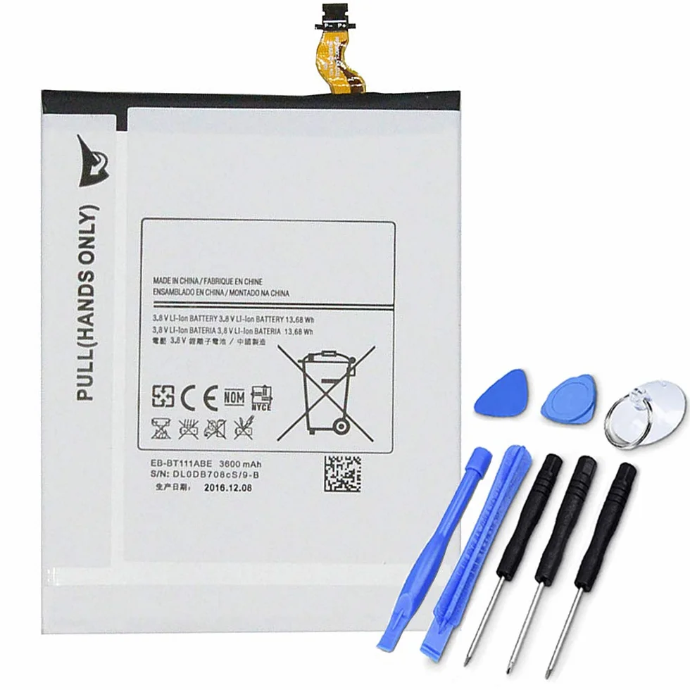 XITAIAN 3.8V 13.68Wh 3600mAh EB-BT111ABE EB-BT116ABE Kompatybilny z Bateria Zamiennik do Samsung Galaxy Tab 3 Lite 7.0 SM-T111 T110 T3600E