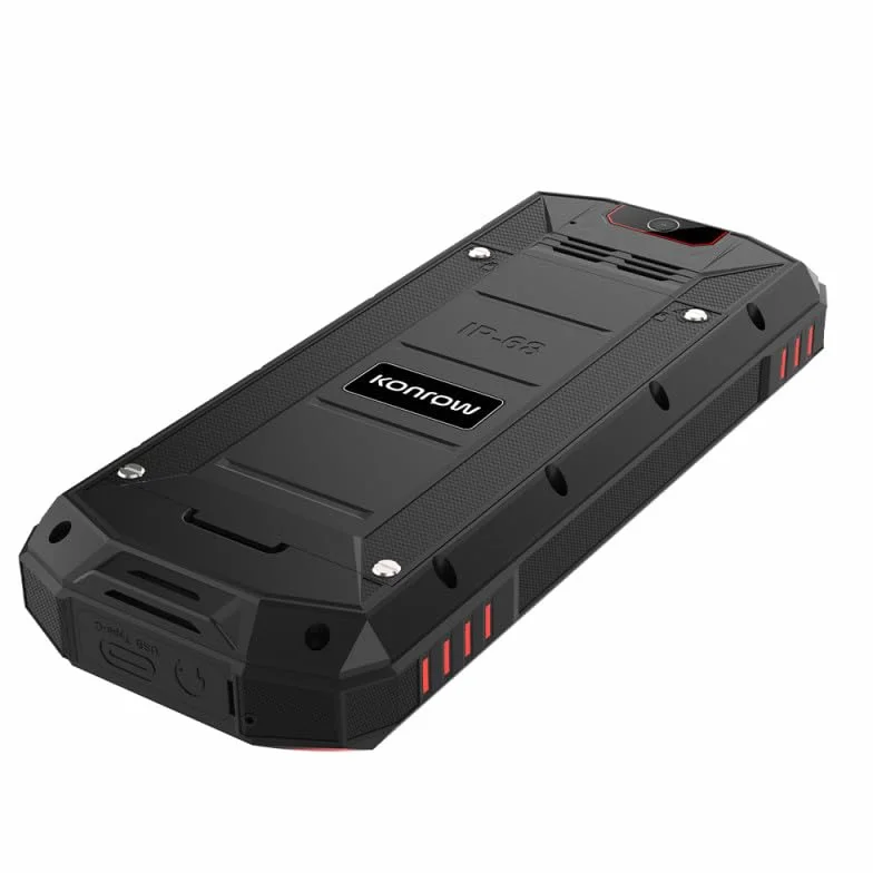 Konrow Stone Next (telefon odporny na wstrząsy IP68-2,4'', hotspot WiFi, 4G, Double Sim), czarny