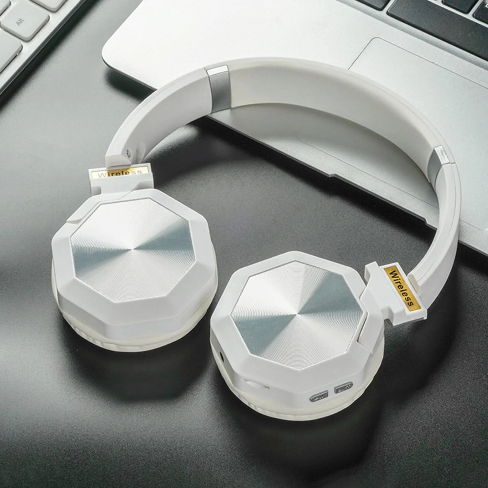 Słuchawki stereofoniczne nauszne, bezprzewodowe zestawy słuchawkowe Bluetooth, składane zestawy słuchawkowe bezprzewodowe i przewodowe z miękkimi nausznikami z białkami pamięci, do telefonów komórkowy