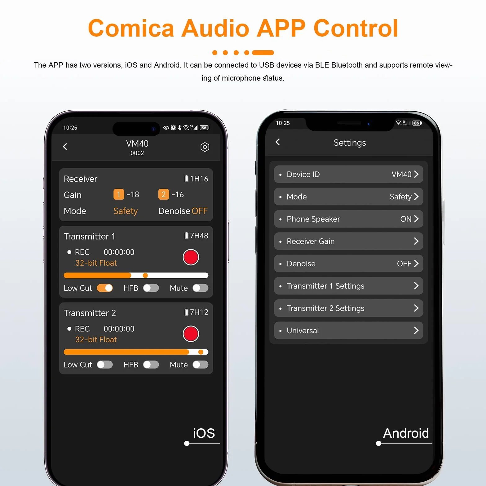 COMICA VM40 Bezprzewodowy Mikrofon Do Strzelby, 48 kHz/32 Bity, 32 GB Pamięci, Bezpieczna Ścieżka Audio, Super Kardioidalny, Dla Filmowców i Vlogerów