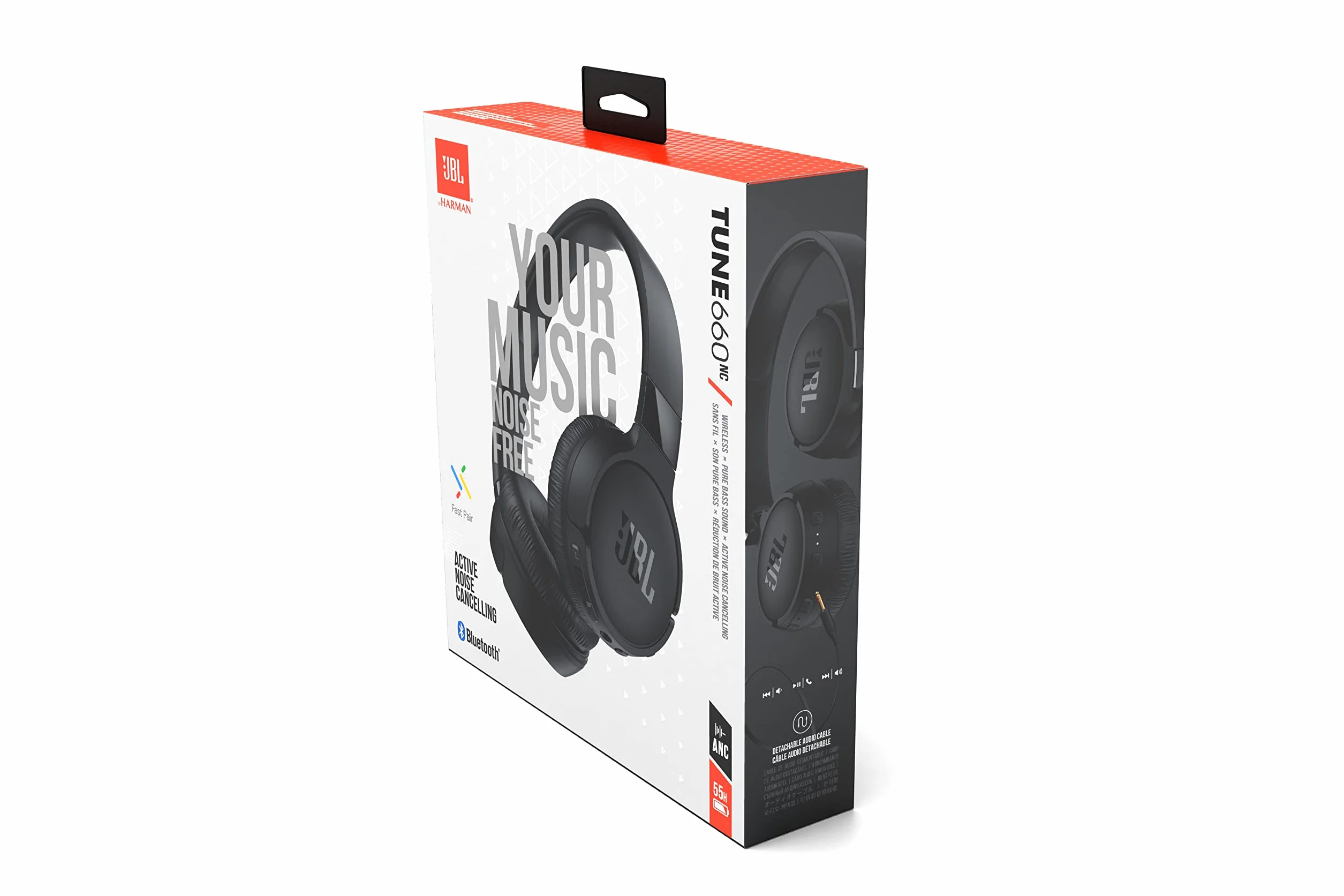 JBL Cuffie Bluetooth Tune 660NC T660NC +Mic Black
