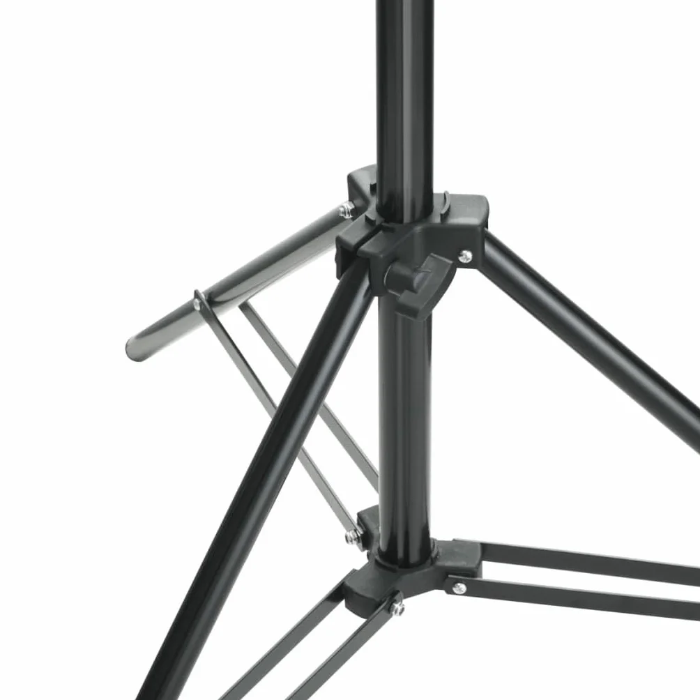 System tła fotograficznego czarny z bawełnianym tłem, aluminiowa rama 500 x 300 cm, regulacja wysokości od 75 do 210 cm, torba do noszenia do studia fotografii portretowej fotografii