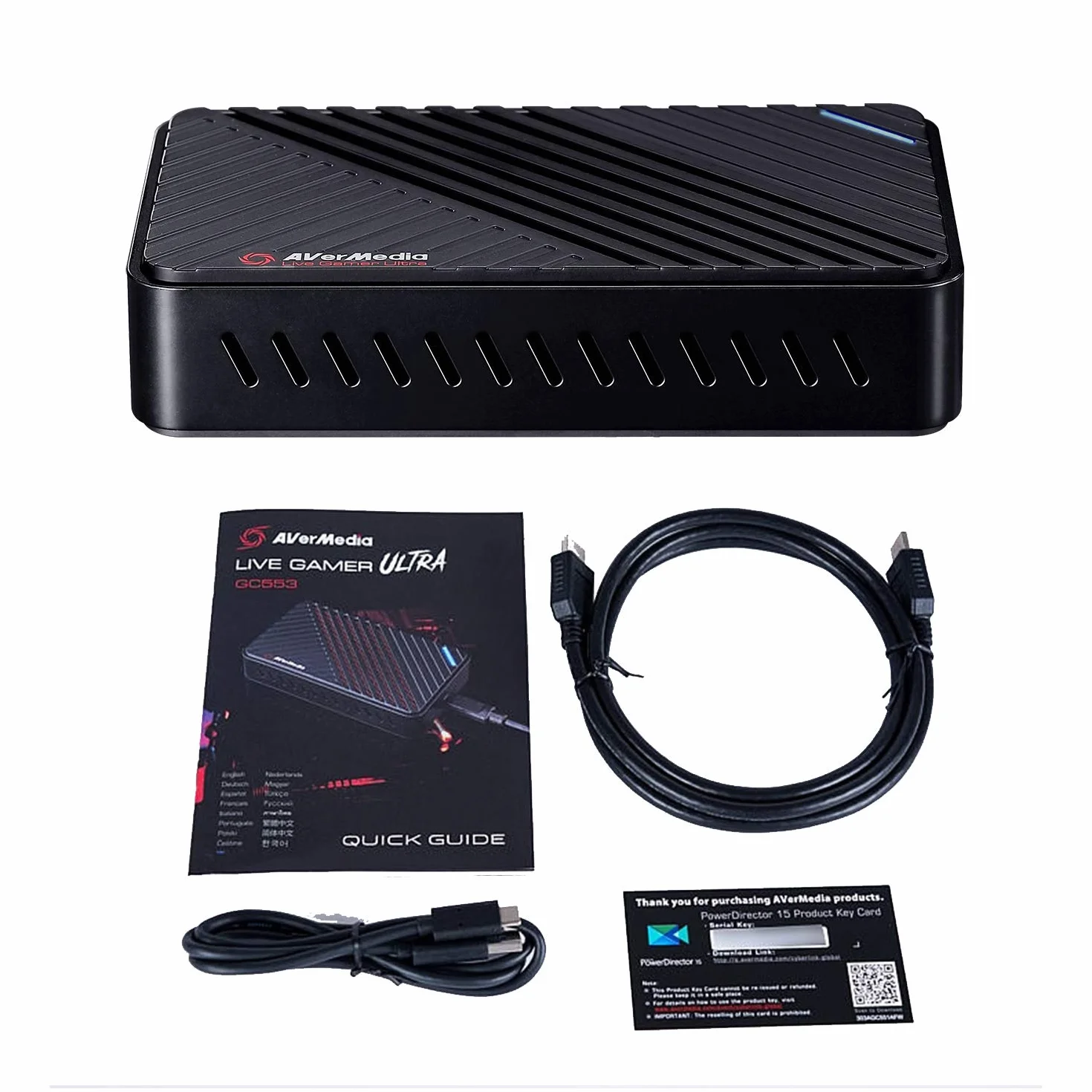 Avermedia 61GC5530A0A2 Nagrywarka, Czarny, ‎11.18 x 6.6 x 2.54 cm