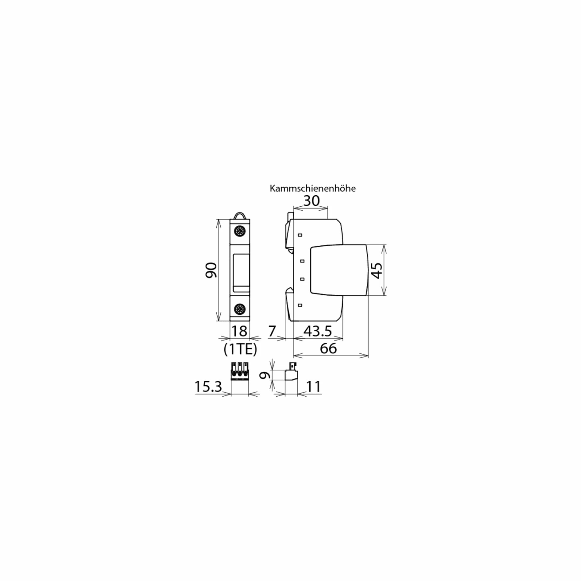 Dehn+Söhne DEHN przedłużacz przepięciowy 952090 DEHNguard S 275FM
