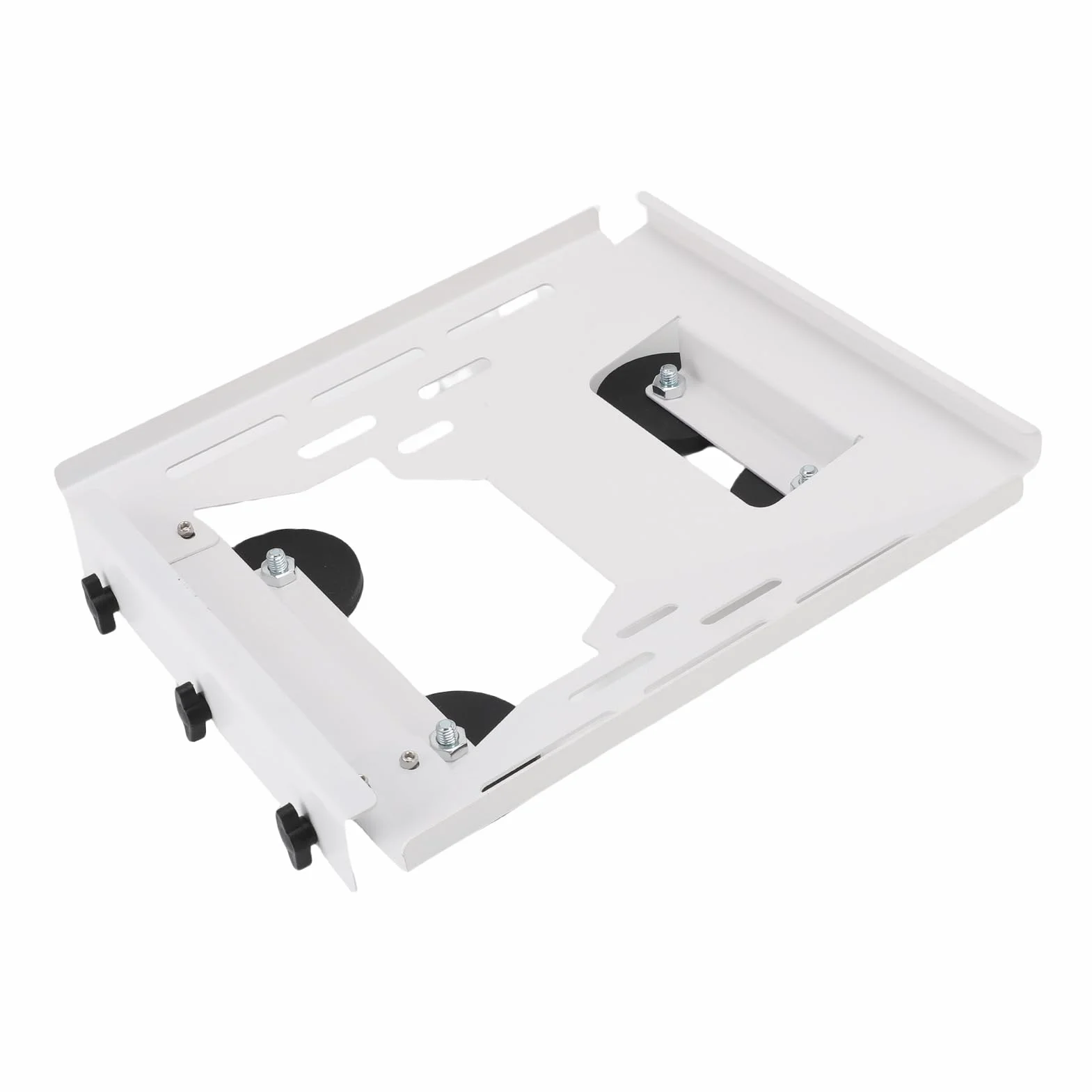 CHICIRIS Magnetyczny Uchwyt Dachowy do Mini Anteny Satelitarnej, 4 Magnesy 264lbs Force Zestaw do Montażu na Dachu Samochodu z Szybkozamykaczem, łodzi RV SUV Yacht (WHITE)