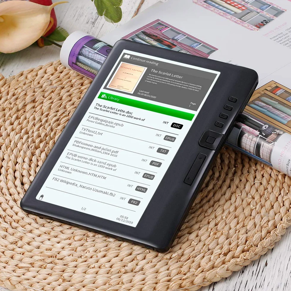 7-calowy kolorowy ekran czytnik e-booków 230 5g lekki przenośny czytnik e-booków - automatyczna zakładka z gniazdem na kartę TF do dojazdów do pracy