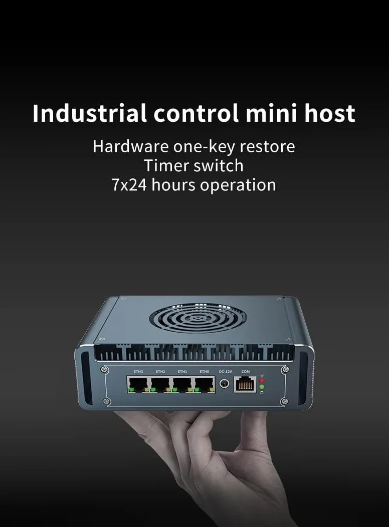 Mini PC I7-13620H z 4 x i226 2,5 G LAN, 2 x DDR4 1 * M.2, BEZ RAM BEZ SSD | USB3.0, wyświetlacz 4K HDMI/DP, mini komputer stacjonarny obsługuje dwuzakresowe WiFi dla przemysłu biznesowego
