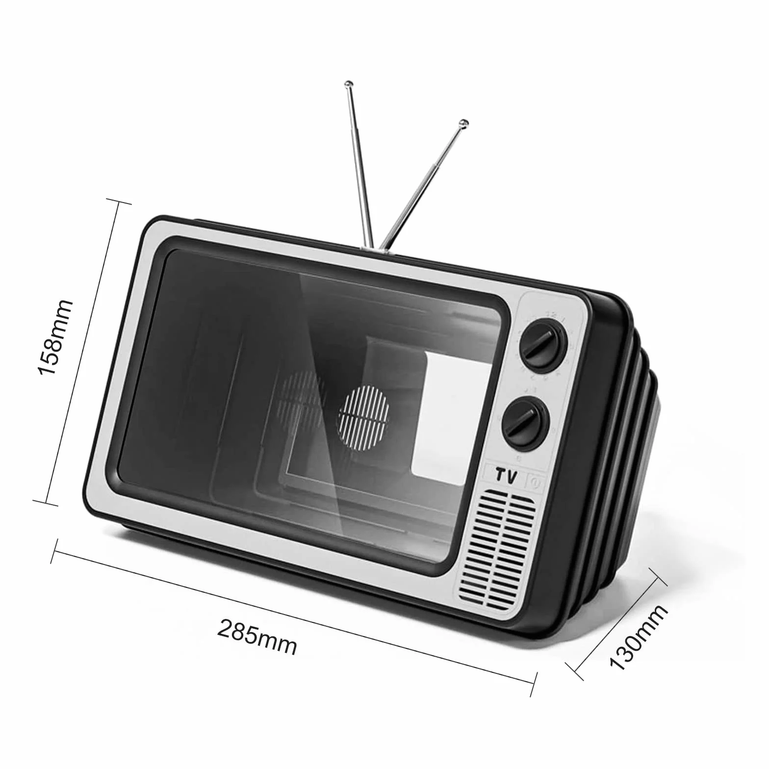 STEBRUAM Lupa ekranu 30.5 cm, cienki wzmacniacz do telefonu komórkowego 3D do oglądania filmów, składany ekran, powiększony stojak lustrzany, 4 razy 3D, do telefonu komórkowego (pomarańczowy)
