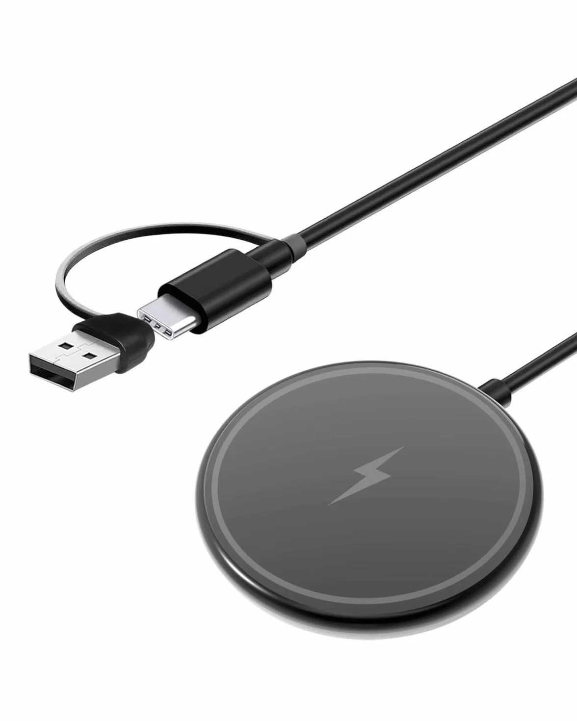 Bezprzewodowa ładowarka do Samsung Galaxy S25 Ultra/S25/S24 FE/S23/S22/S10/Z Flip 7 6, 15 W Maksymalna szybka bezprzewodowa podkładka ładująca dla Google Pixel 9 Pro 8a 7 6 iPhone 16 15 14 13