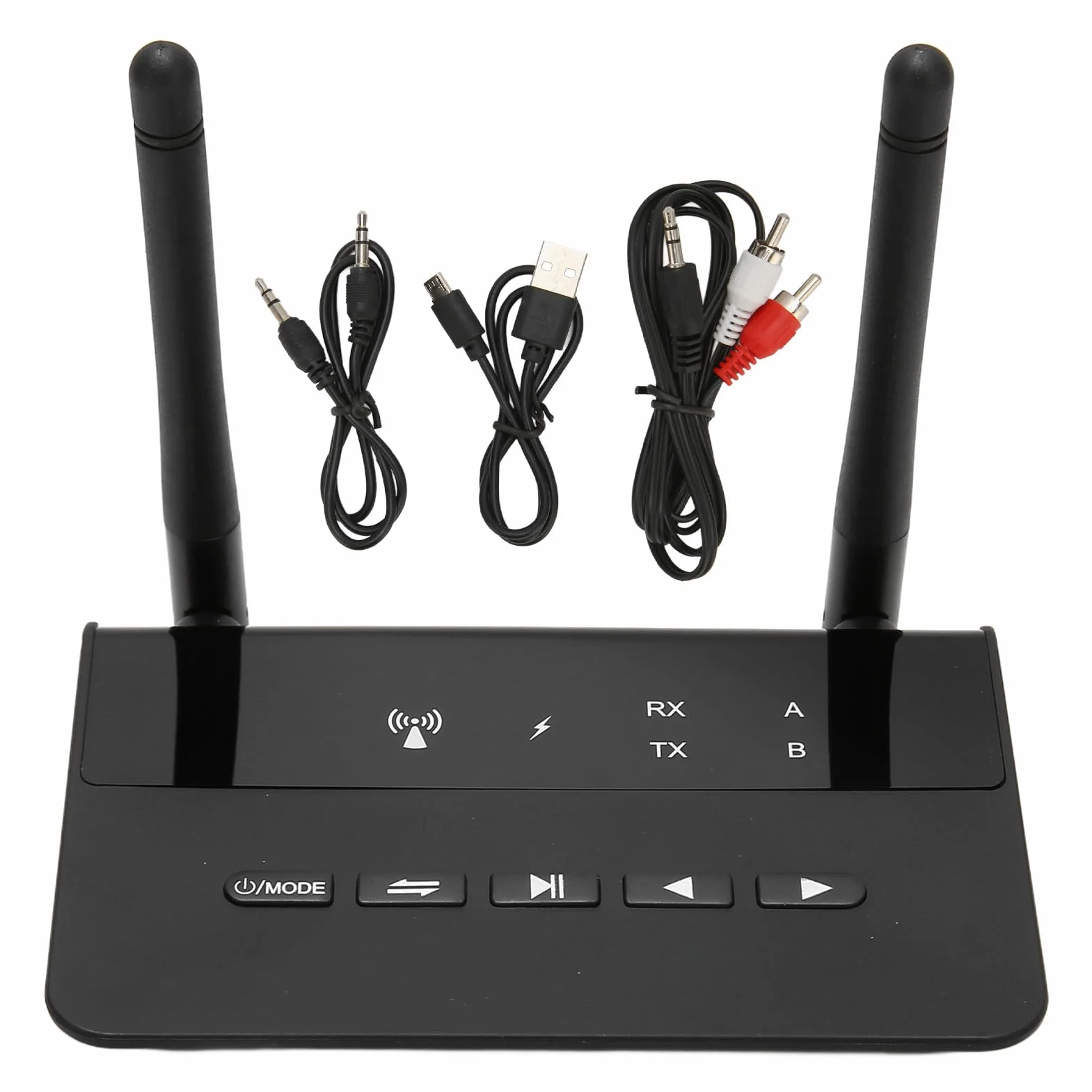 Odbiornik Nadajnika Bluetooth 5.2, Adapter Audio Bluetooth 2 w 1 AptX o Niskim Opóźnieniu HD, Port AUX 3,5 Mm, do Telewizora Domowe Słuchawki Stereo BT