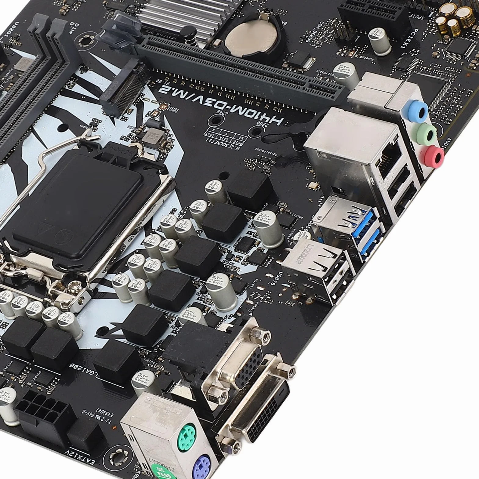 Płyta Główna LGA 1200, H410M D3V M.2 Płyta Główna do Gier dla Komputerów Stacjonarnych, DDR4 Dwukanałowe Gniazdo PCI E USB 3.2 VGA Interfejs DVI dla Procesora