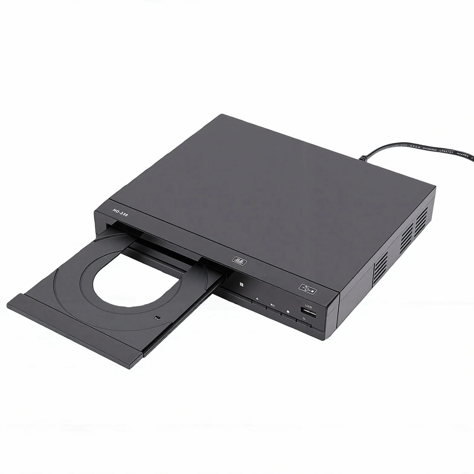 LICAEVEY Odtwarzacz DVD do Telewizora, Odtwarzacz DVD dla Wszystkich Regionów, Wyjście HDMI 1080P, Odtwarzanie MP3 Przez USB, Wyświetlacz LED, Pilot do Projektora Kina Domowego w Salonie (wtyczka UE)