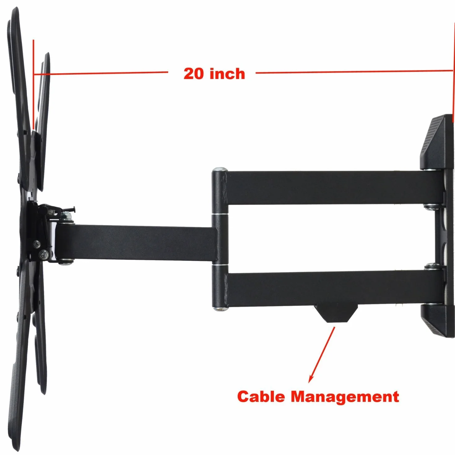 VideoSecu Ramię huśtawkowe LED LCD uchwyt ścienny do telewizora Sceptre 39" 40" 42" 47" X409BV-FHDU X405BV-FMD X405BV-FMDU X425BV-FHD3 H425BV-FHD E475BV-FMDU E425BV-FMDU E478BV-FMDU LED LCD HDTV Quasar TV Hotel TV ML531BE CH6