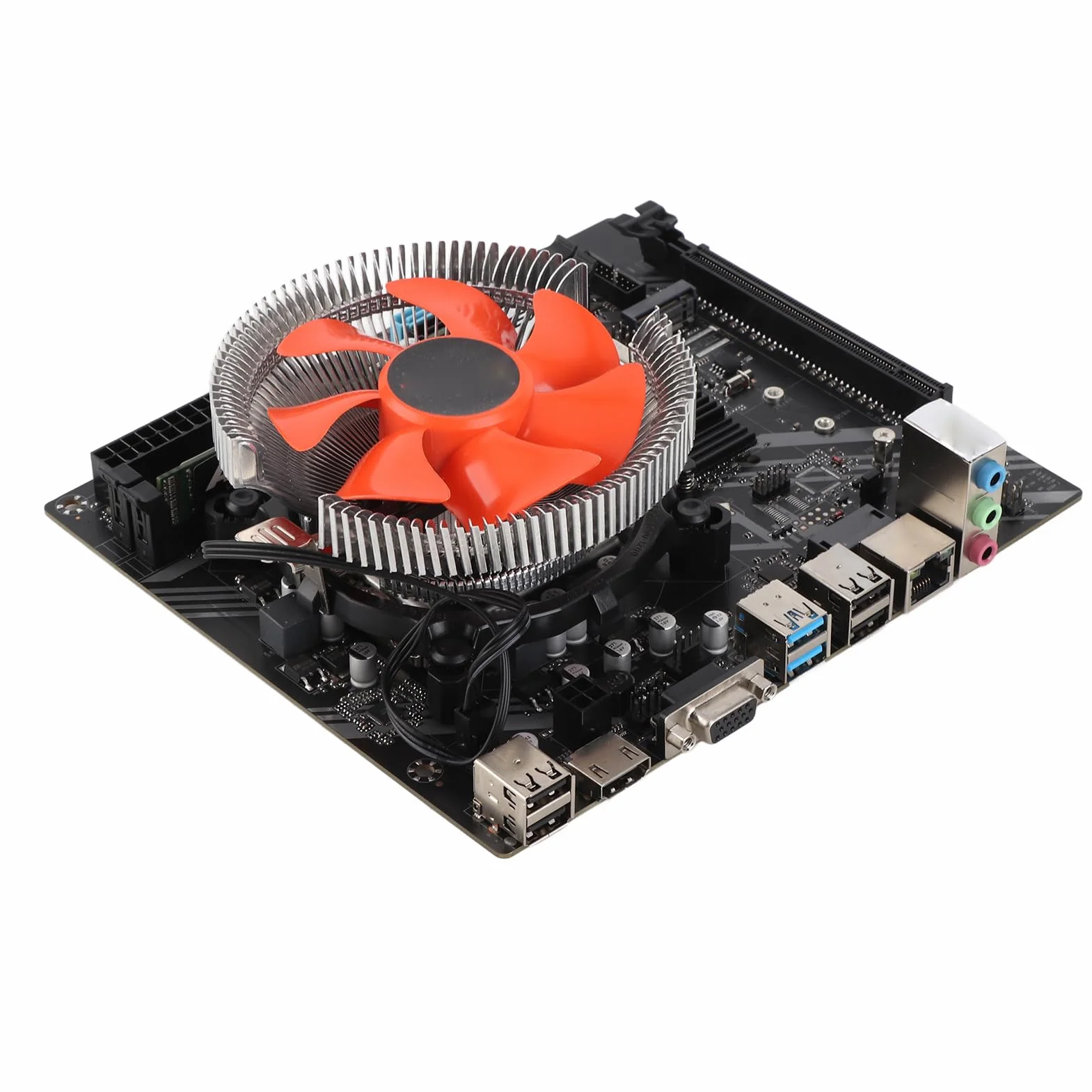 Generic Płyta Główna do Komputera Stacjonarnego Płyta Główna B75 z pamięcią DDR3 4G Dual-USB 3.0 Zestaw do Szybkiej Aktualizacji Części Komputerowych