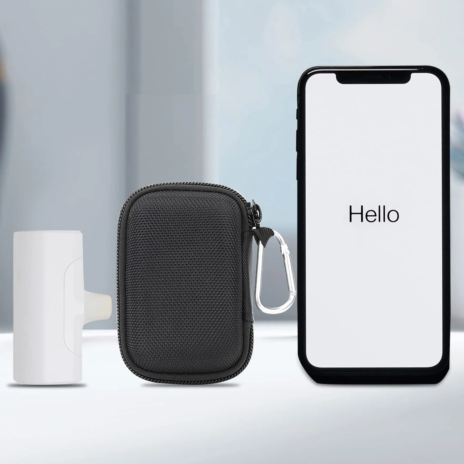 Khanka Twarde etui podróżne do iWALK 4800/4500/3350 mAh powerbanku i kabla, czarne