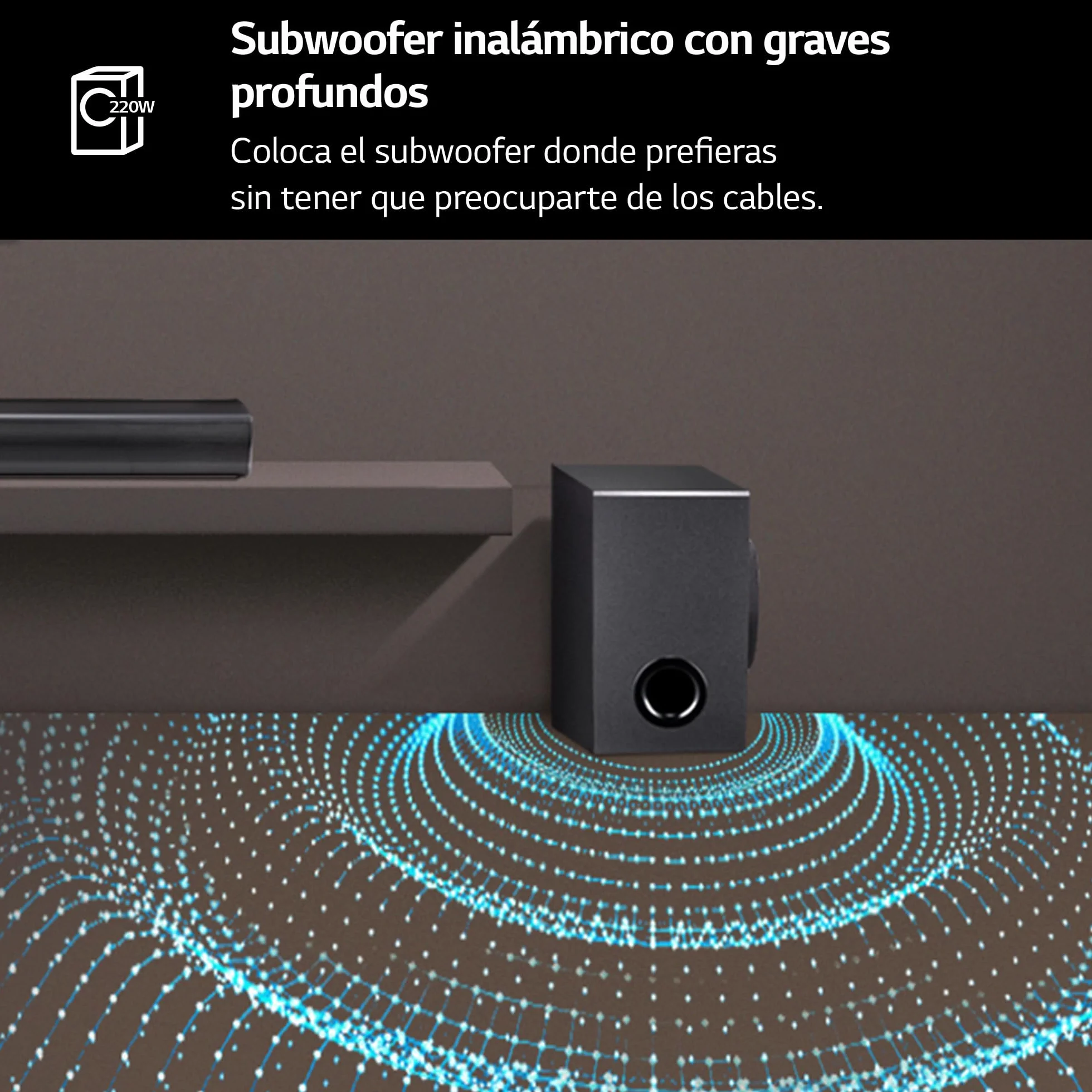 Lg Sqc4R.Deusllk SQC4R Soundbar, Czarny, 220 W