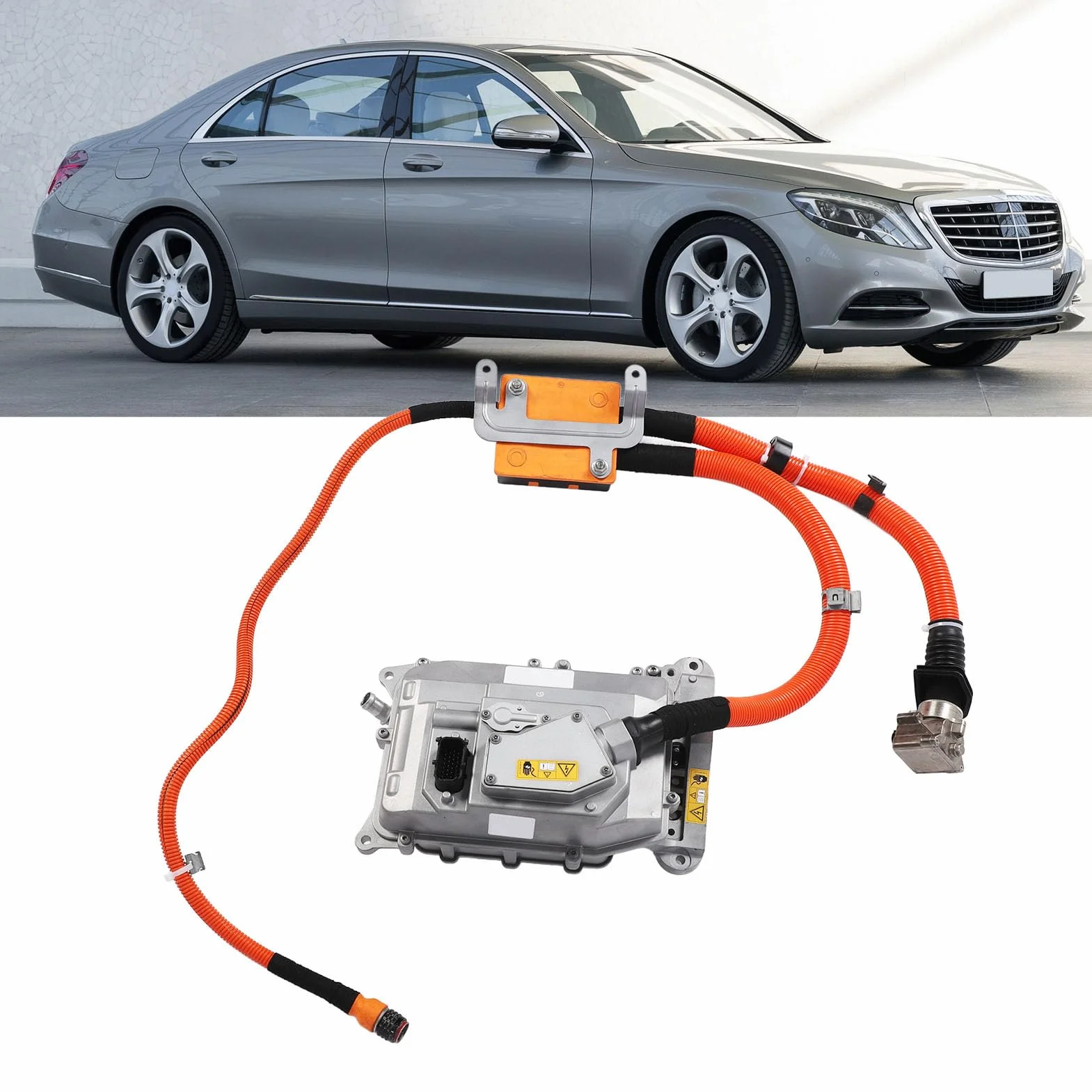 SIXRUN Falownik Modułu Elektroniki Mocy, Metalowa ładowarka do Akumulatora Zespół Konwertera z OE A2215404450 A0045459701, dla S Class W221 S400 2010 2013