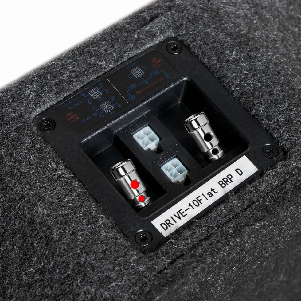 Option Subwoofer kompatybilny z VW Arteon, Tiguan, Passat, Golf 8 (system dźwiękowy H/K fabrycznie) 100% Plug & Play DRIVE10FLAT-BRP subwoofer na koło zapasowe