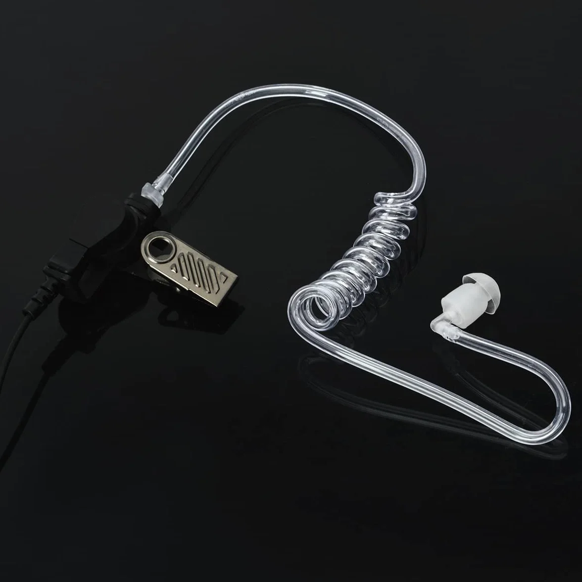 HYS Akustyczna rurka douszna z mikrofonem Security Bodyguard Walkie Talkie zestaw słuchawkowy kompatybilny z Motorola CLS1110 CP200 CP040 GP300 DP1400 2-drożne radio (10 sztuk)