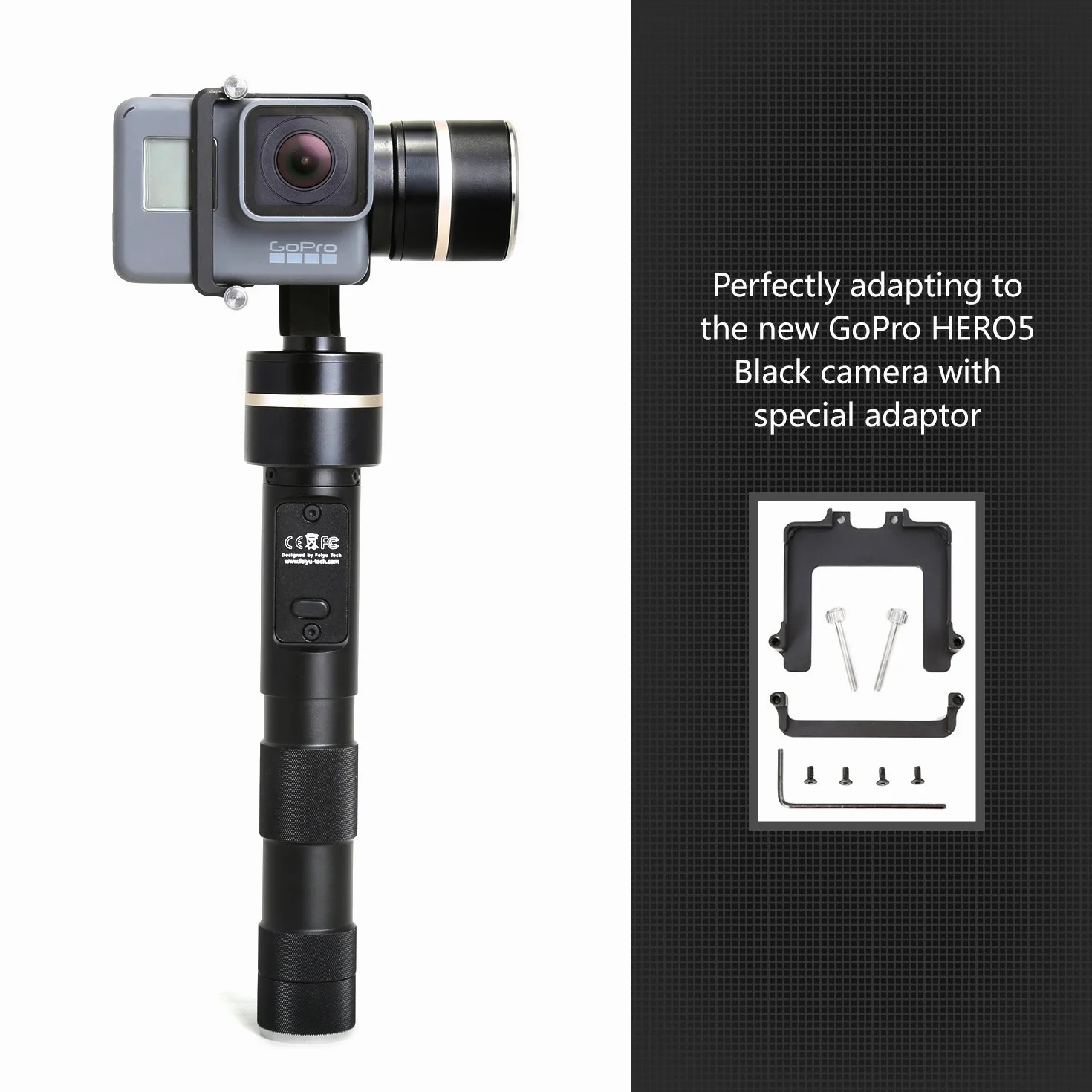 Feiyu FY-G4 ręczny gimbal do kamery sportowej GoPro - czarny