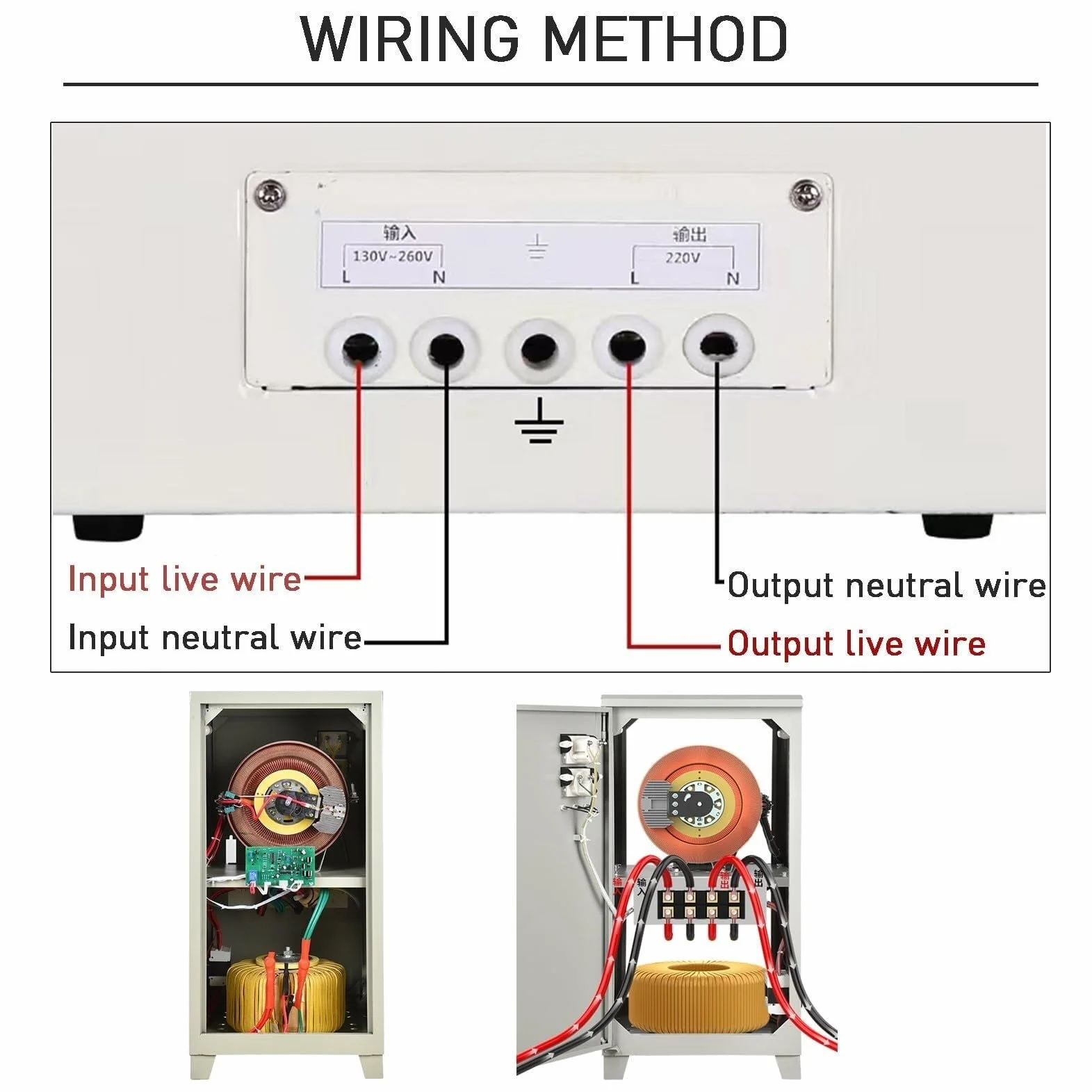 Automatyczny stabilizator napięcia 220 V (jednofazowy); wytrzymały sprzęt sterujący o wysokiej sprawności przetwarzania energii (2KVA)