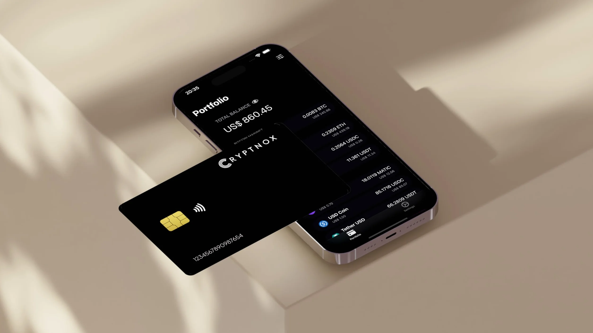 NFC sprzętowy portfel kryptowalut, zimny portfel, zestaw 2 kart | Cold storage z samokontrolą na bezbateryjnej karcie NFC z kopią na drugiej karcie, bez zapisywania frazy seed