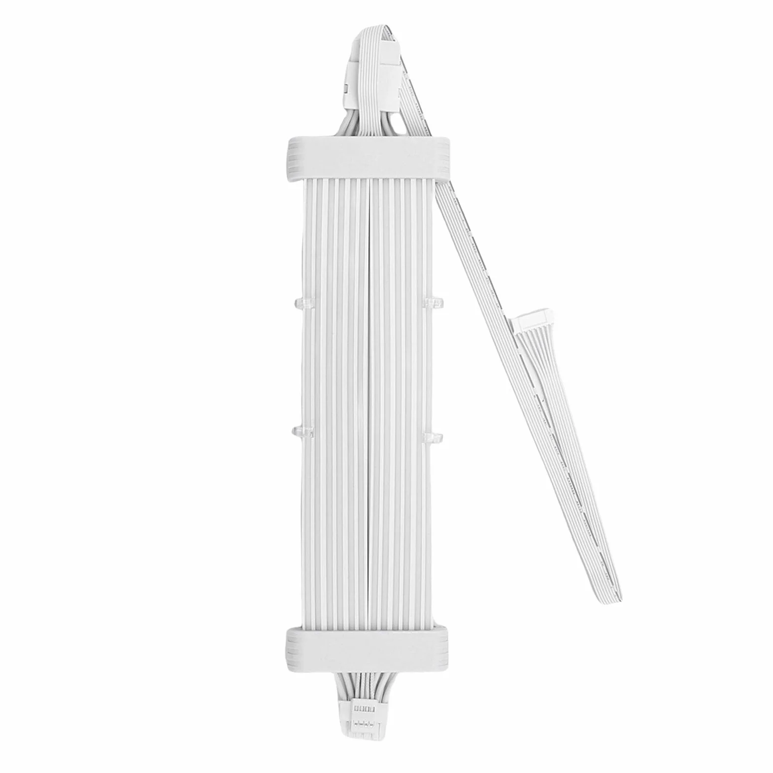 Ejoyous Kabel ARGB PSU Lina Tkana Silikonowo Przedłużacz Zasilacza Komputera Kabel ARGB 5V 120 LED 16-pinowy i 8-pinowy światło Neonowe do Obudowy Komputera Modowanie Konfiguracji Gier (Kontroler