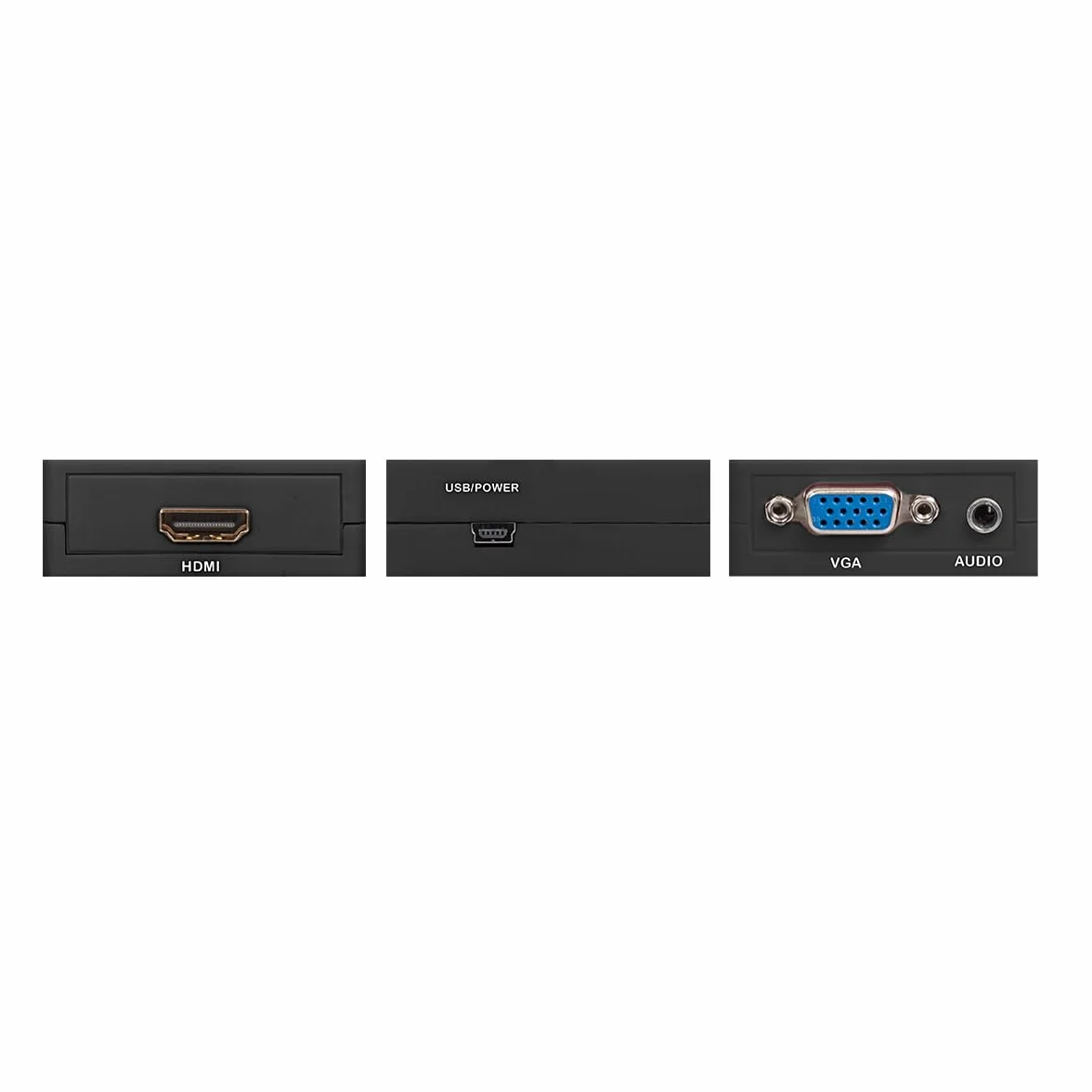 MAXTRACK Konwerter VGA na HDMI – CS40L, adapter HDMI, VGA na HDMI, Plug & Play, 1080p/60Hz Full HD, adapter VGA na HDMI kompatybilny z PC/laptopem, projektorem, monitorem, w zestawie kabel zasilający