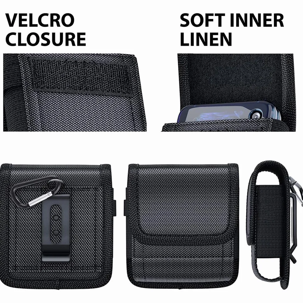 Etui Samsung Galaxy Z Flip 5/4/3 5G/2 - Uniwersalny futerał na pasek do użytku na zewnątrz i Huawei P50 Pocket/Moto Razr 40/40 Ultra/2022/2019