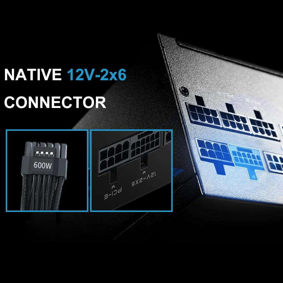 Zasilacz SAMA P850 850W Platinum, ATX 3.1, w pełni modularny, czarny | PCIe 5.1, certyfikat 80 Plus Platinum i Cybenetics, japońskie kondensatory, ultra-cichy wentylator 140 mm FDB