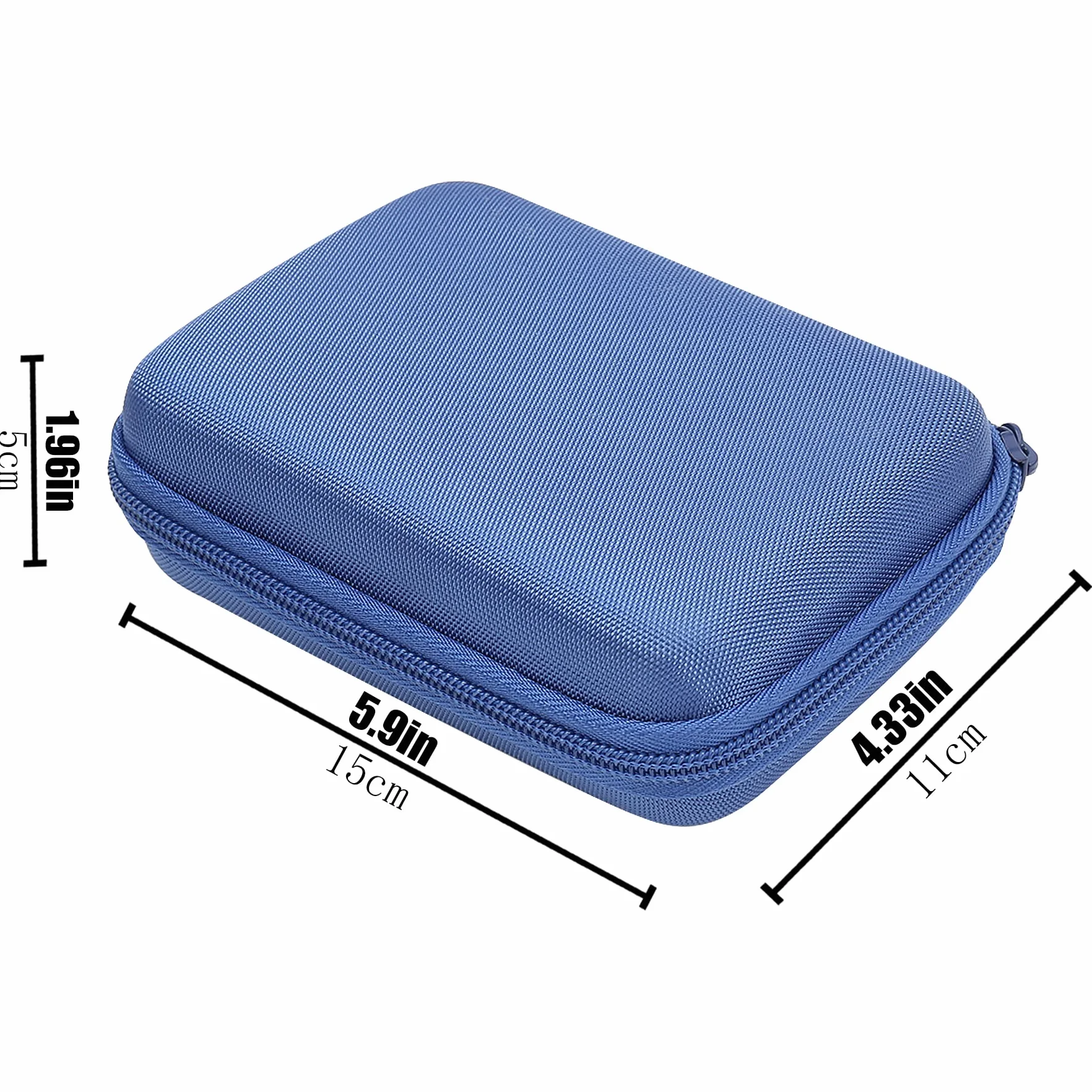 Aenllosi Twarde Etui Podróżne do Przenośnego Dysku SSD Samsung T7/Touch/Shield/T9 (Tylko Etui) (Kolor Niebieski) | Pasuje do Samsung T7/T7 Touch/T7 Shield/T9 SSD, twarda obudowa, ochrona przed wstrząsami, tylko etui
