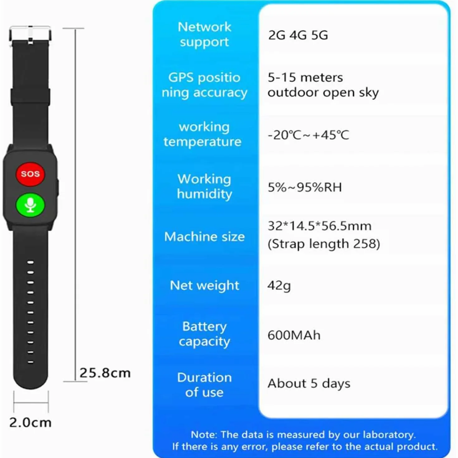 Inteligentny zegarek dla seniorów, lokalizator GPS z wykrywaniem upadku, wodoodporność IP67, dokładne pozycjonowanie do opieki nad osobami starszymi, urządzenie alarmowe