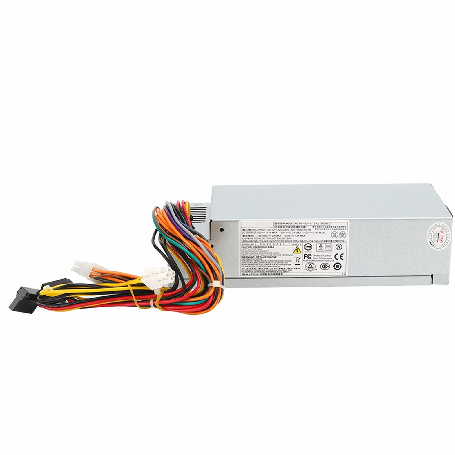 Zasilacz do ramy komputerowej, 220W 220V-240V Zasilacz do małej ramy do części komputerowych PS-5221-9 06