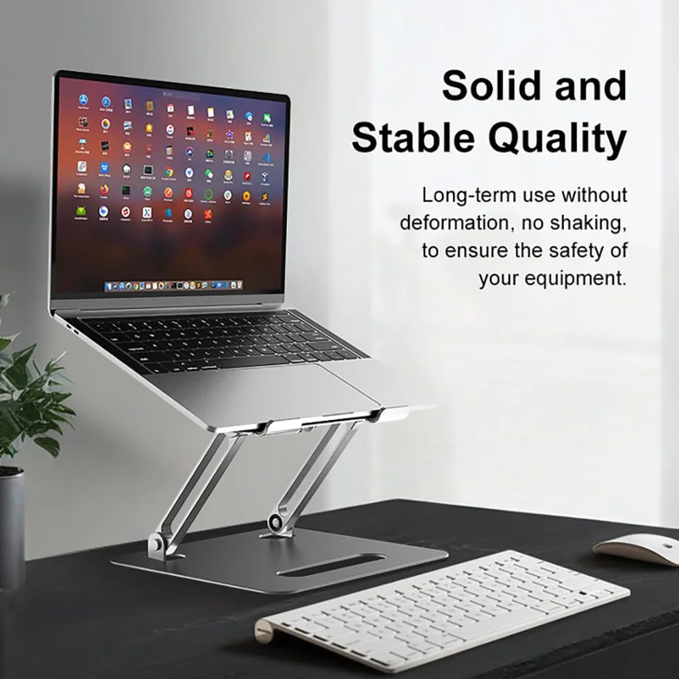 Podstawka Chłodząca Do Laptopa, 33Cm, Regulowana Wysokość, Z 2 Wentylatorami, Oświetlenie Rgb, Składana, Ergonomiczna Konstrukcja, Do Notebooków 10-16'', Do Biura I Nauki