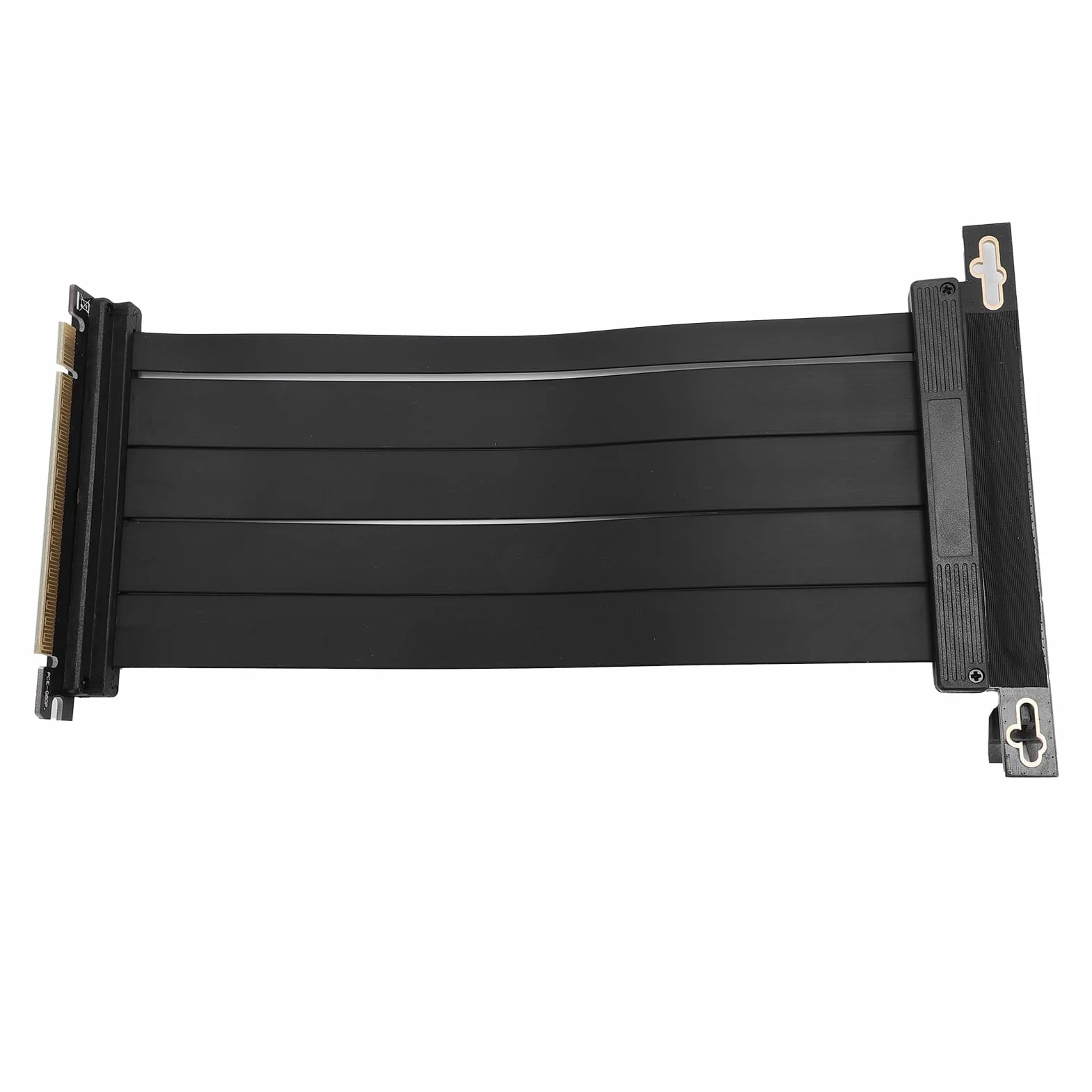 Fockety Kabel Pionowy PCIE 4.0 X16, Elastyczne Przedłużacz o Wysokiej Prędkości z Złączem do Odwrotnego 90 Stopni dla RTX4090 RX8900, Kompatybilny z PCIE 3.0 2.0 1.0, Instalacja GPU Pion (60 cm)