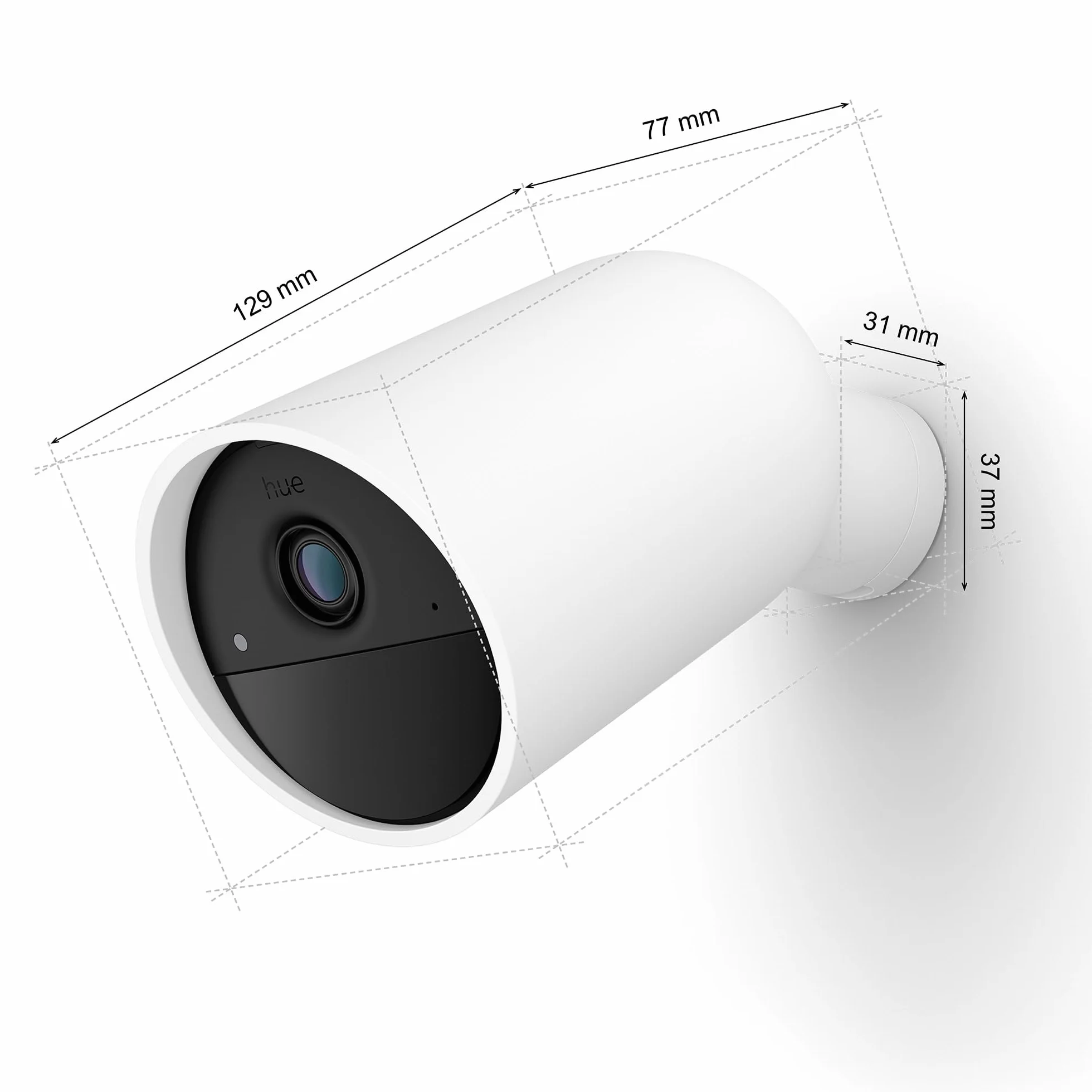Philips Hue Kamera Raven zasilana baterią akumulatorową biała