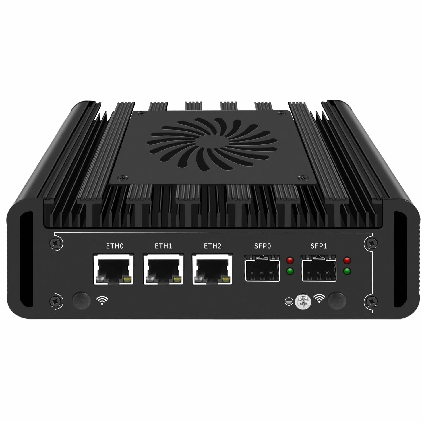 Mini PC N300 Firewall Hardware Inte l82599ES 2 x 10 GbE SFP+, 3 x i226V 2.5GbE LAN OPNsense Appliance, AES-NI, 2HD, BEZ RAM BEZ SSD