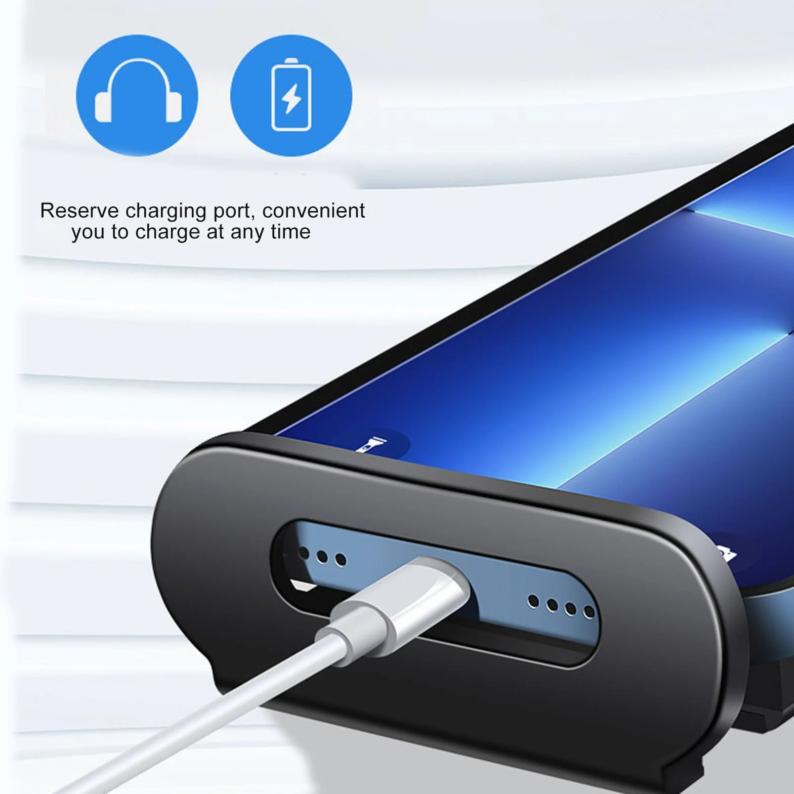 Uchwyt na telefon na tylne siedzenie, elastyczna prosta instalacja o wysokiej wytrzymałości Gładkie krawędzie Uchwyt na tablet samochodowy Port ładowania dla Tesla Model Y
