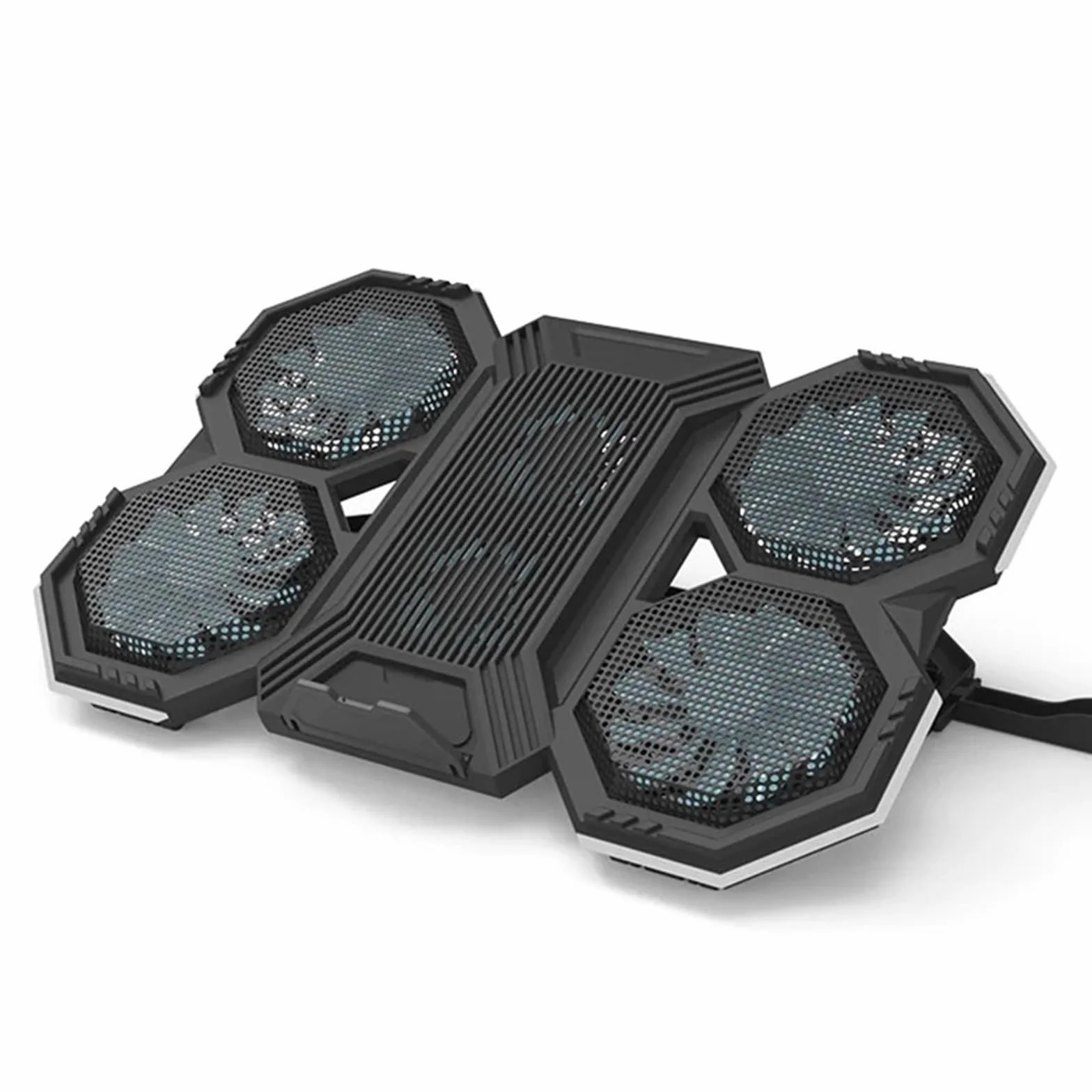 Laptop Cooler Podkładka chłodząca pod laptopa Chłodziarka do laptopa z sześcioma wentylatorami, regulowana prędkość wiatru do gier,17-calowa podkładka chłodząca do laptopa(Standard version)