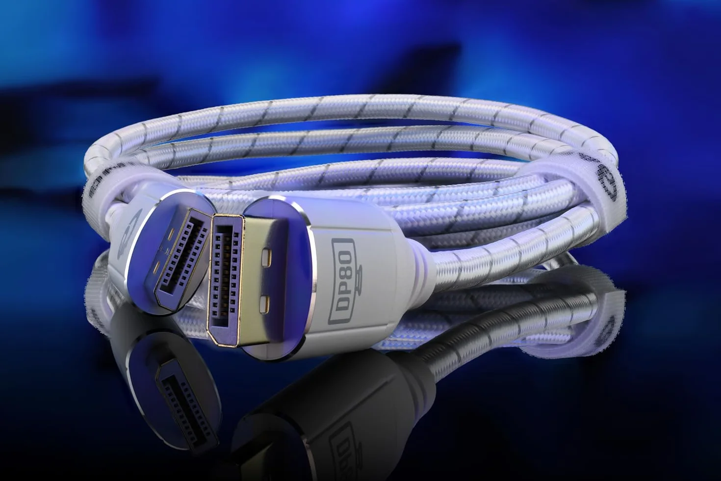 DisplayPort 2.1 kabel 1,5 m – 80 Gbit/s UHBR20, 8K 240Hz, 4K 540Hz, HDR10, FreeSync, G-Sync, DSC, do zaawansowanych graczy, streamerów i twórców