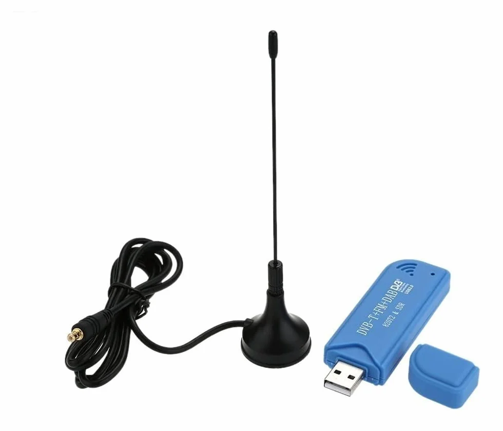 Mini Portable Digital USB 2.0 TV Stick DVB-T + DAB + FM RTL2832U + R820T2 Obsługa odbiornika tunera SDR