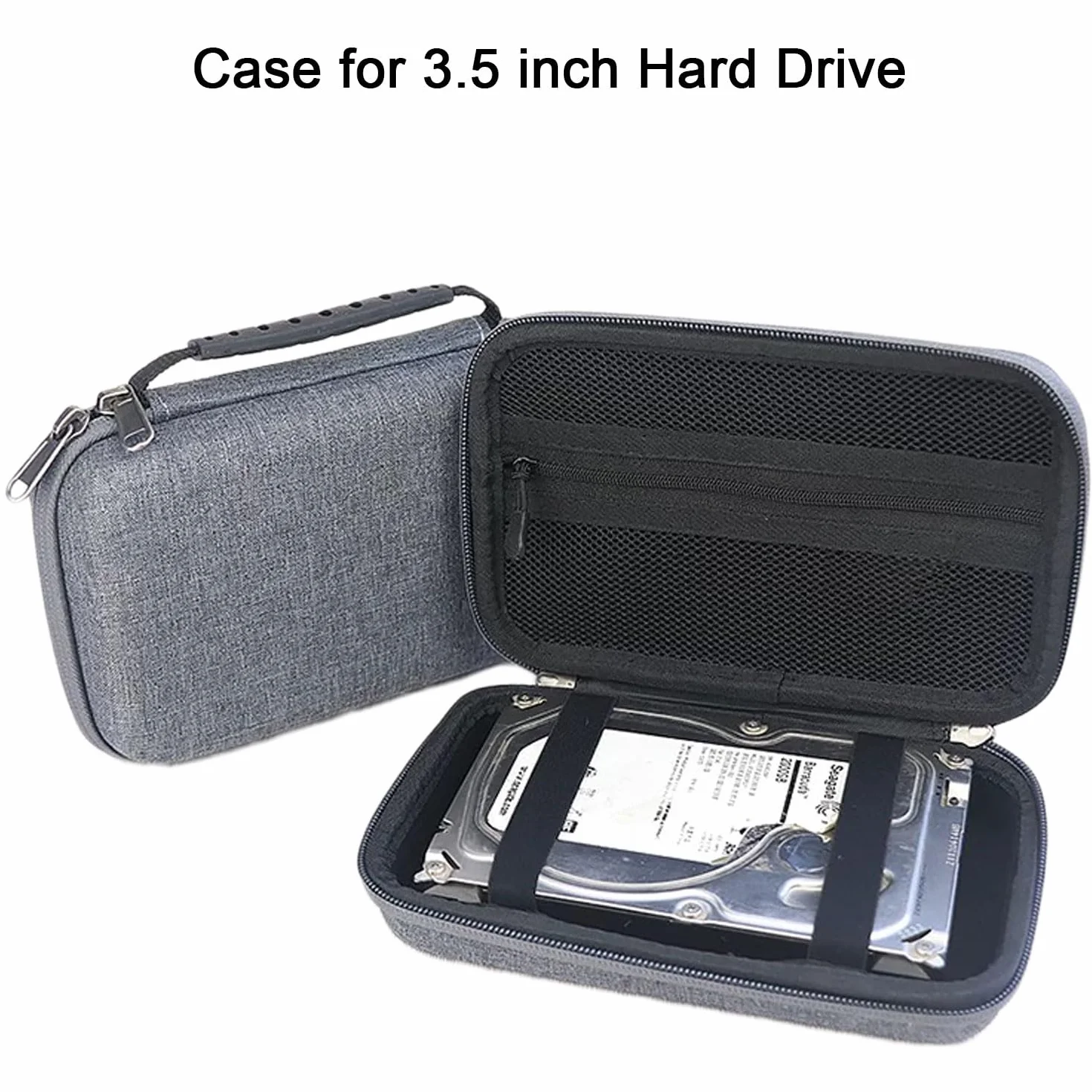 TRIPHKAR Twarde EVA Torba Ochronna Etui na Game Boy , 3DS XL, 3DS LL Konsolę, Dysk Twardy 3,5" , Power Bank, Kable i Akcesoria(Tylko Torba)