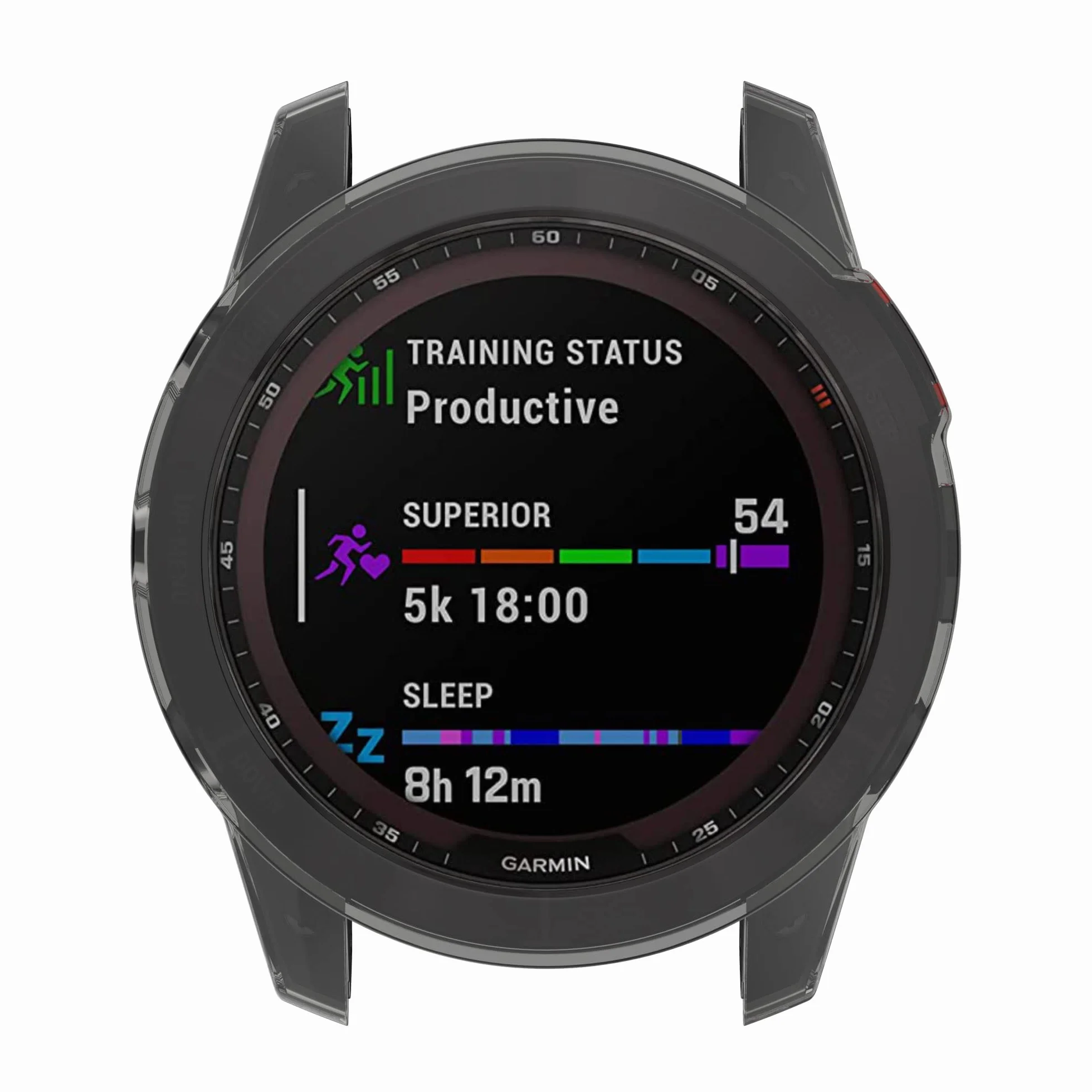 Etui ochronne TPU do Garmin Fenix 7/Solar - czarne