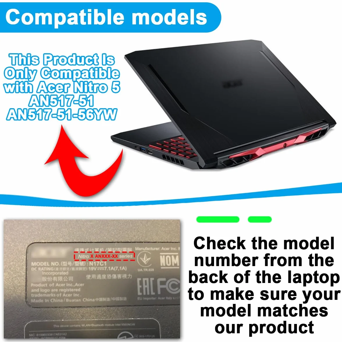 14 szt. Zamiennik kabla złącza dysku twardego SATA do Acer Nitro 5 AN517-51 AN517-51-56YW 50.Q5EN2.004 NBX0002EK00 NBX0002HO00 (czarny) wraz z zestawem narzędzi do usuwania