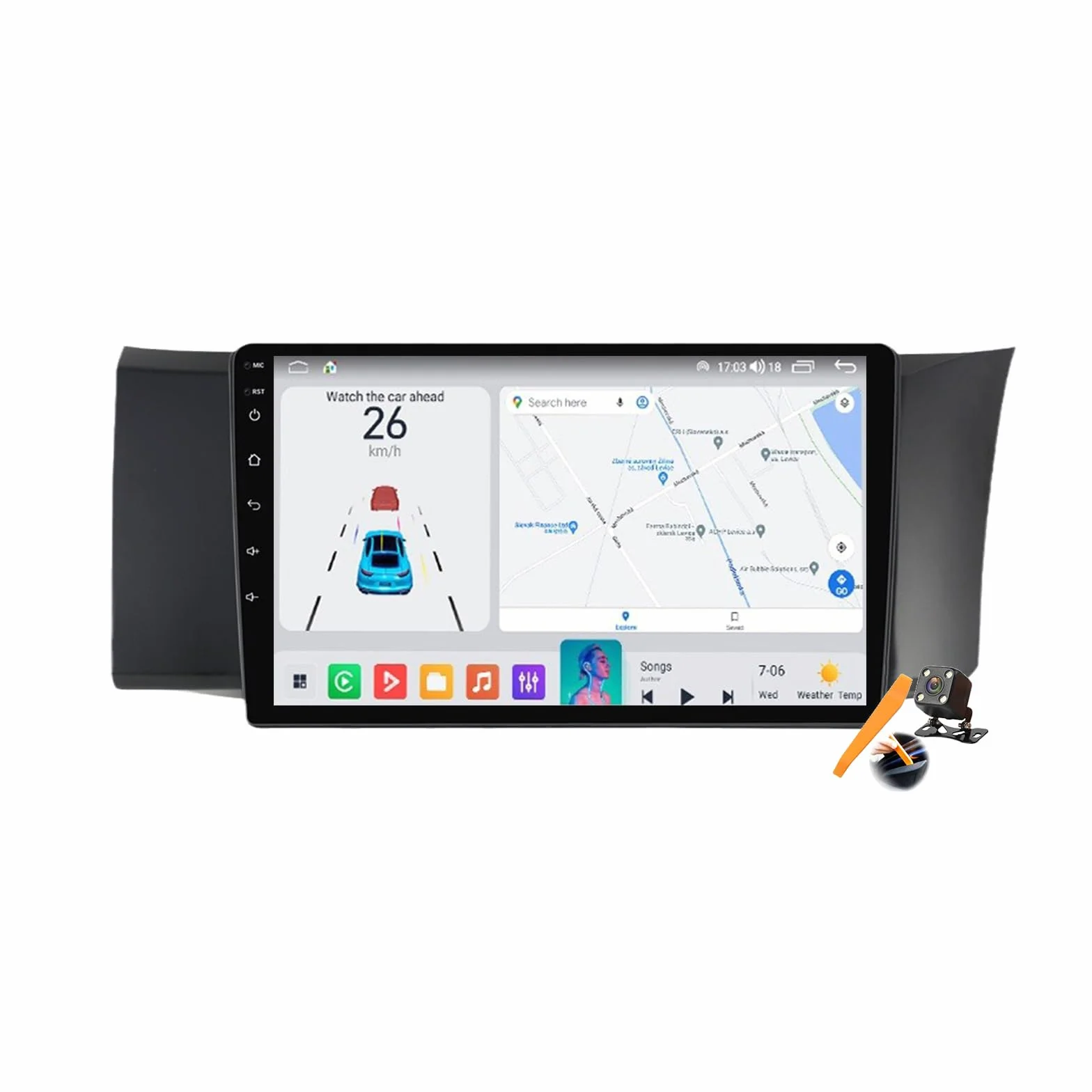 Y200s~2/64 GB, Android 15.0 Stereo zamiennik dla GT 86/BRZ 2012-2017 Radio samochodowe z nawigacją GPS 9-calowy przenośny odtwarzacz multimedialny DVD Odbiornik FM BT z Android Auto CarPlay