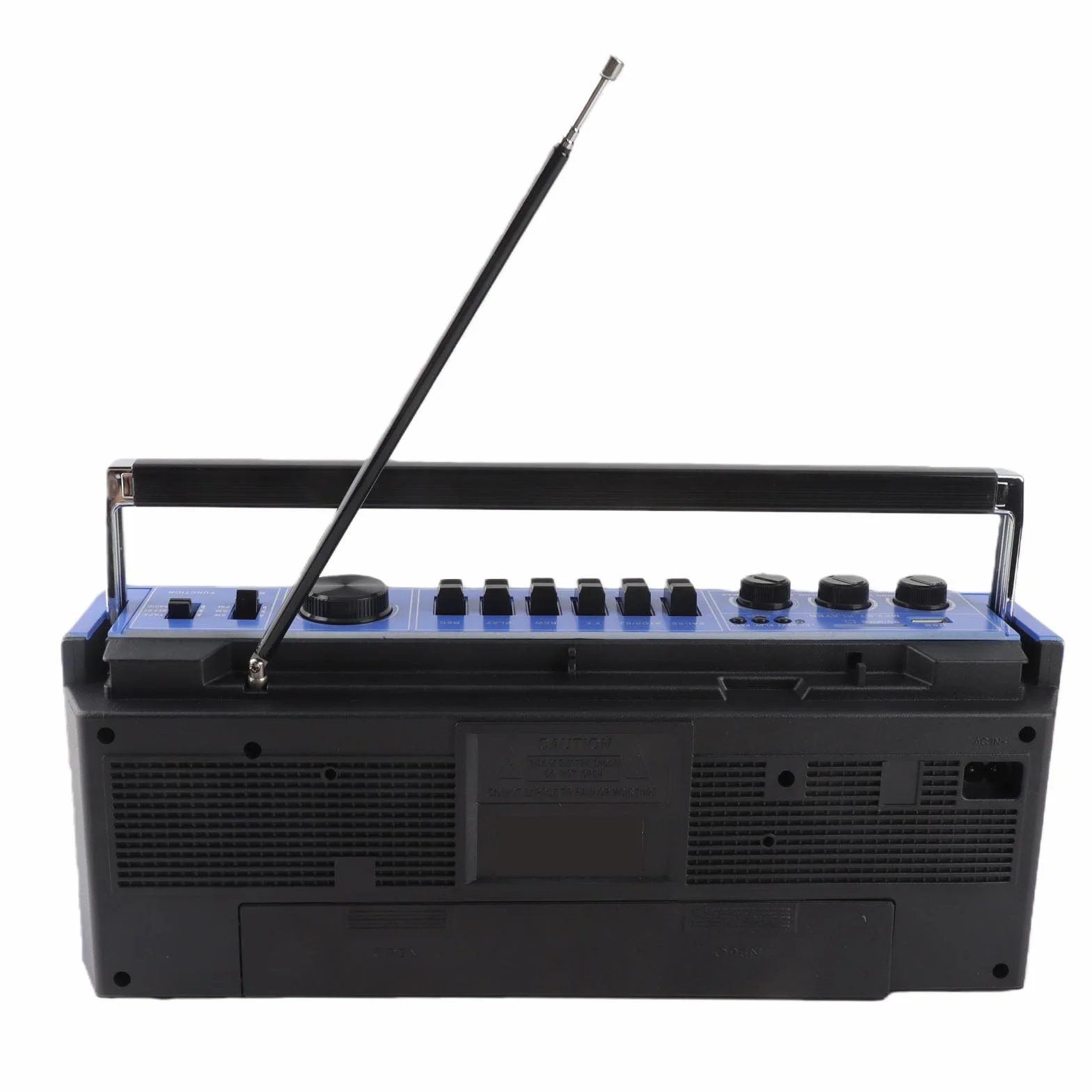 Odtwarzacz kasetowy, retro magnetofon w stylu vintage, złącze USB, gniazdo słuchawkowe, radio AM FM SW, gniazdo na kartę pamięci, wielofunkcyjny bezprzewodowy odtwarzacz kasetowy do