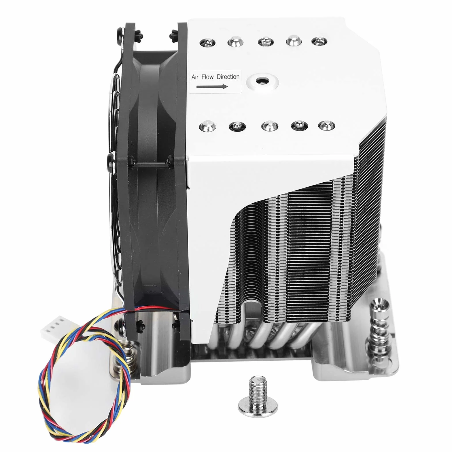 Generic Chłodnica Procesora Wydajny Wentylator Chłodzący do Serwerów/stacji Roboczych H11 EPYC 7000 SP3, 4U, 4,7 X 3,6 X 5 Cali