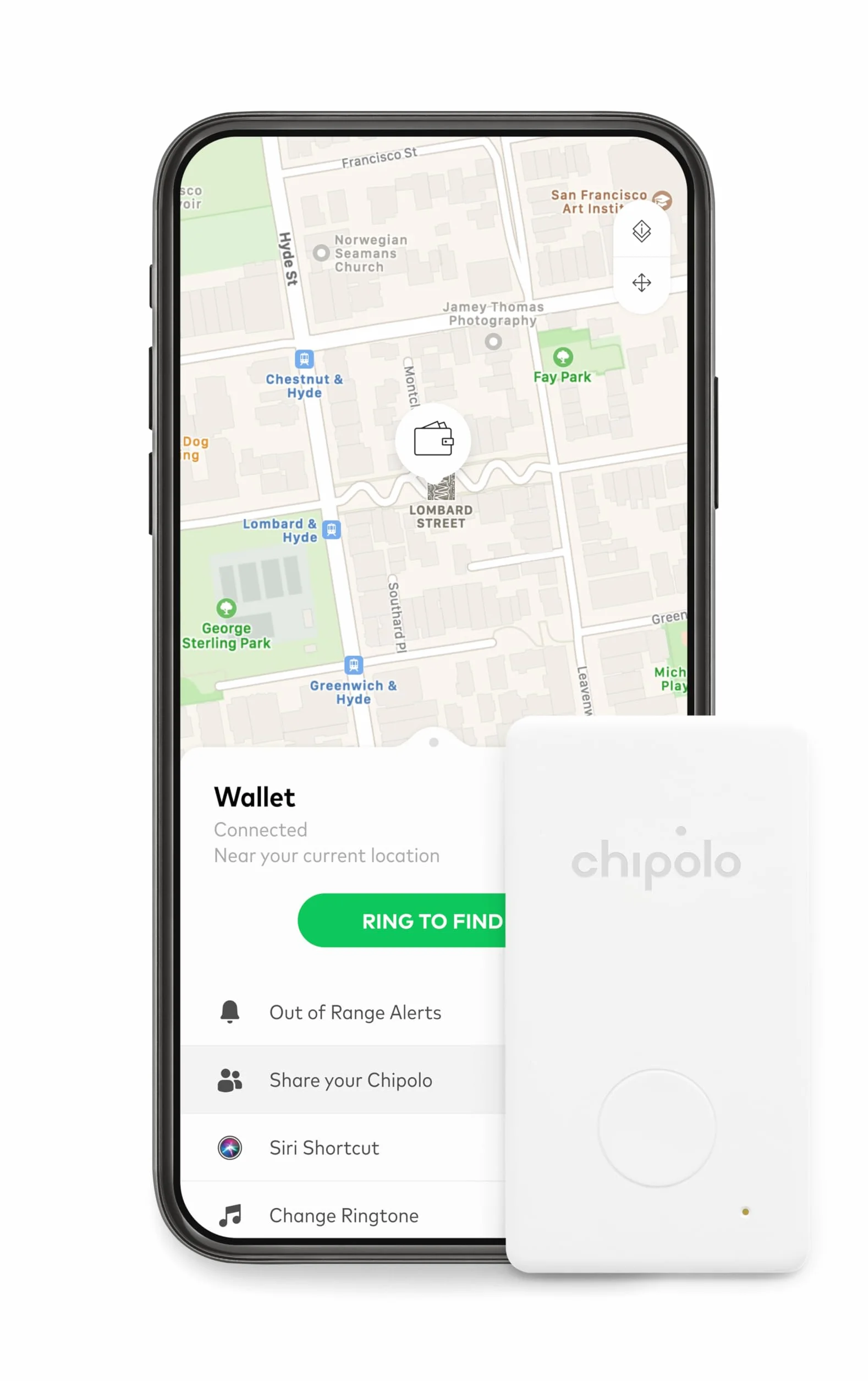 Chipolo CARD - 1 opakowanie - Wyszukiwarka portfela, Bluetooth Tracker do portfela, Bezpłatne funkcje Premium, Współpracuje z aplikacją Chipolo (kompatybilną z iOS i Androidem) BIAŁY
